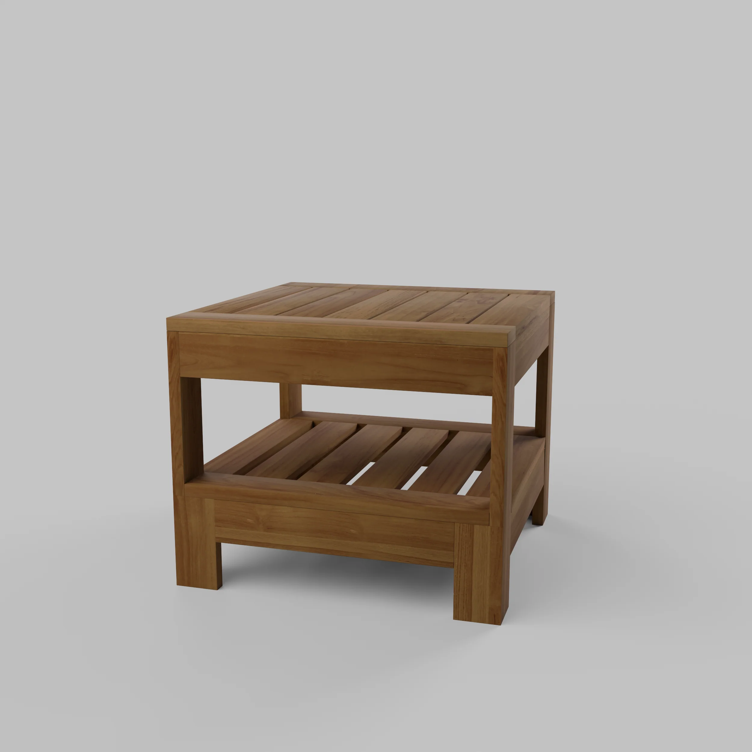 Logan Teak Wood Outdoor Side Table - Image 34