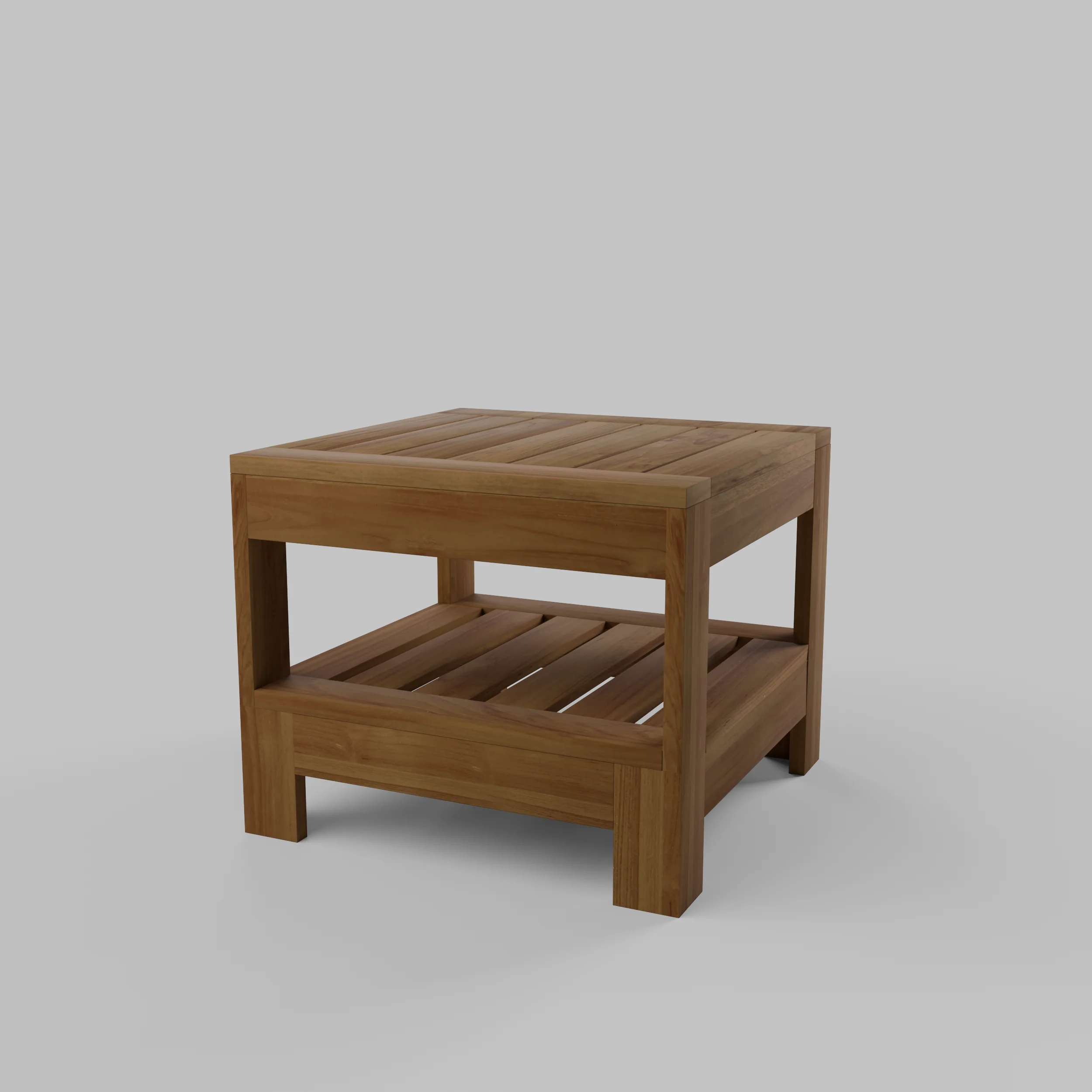 Logan Teak Wood Outdoor Side Table - Image 35