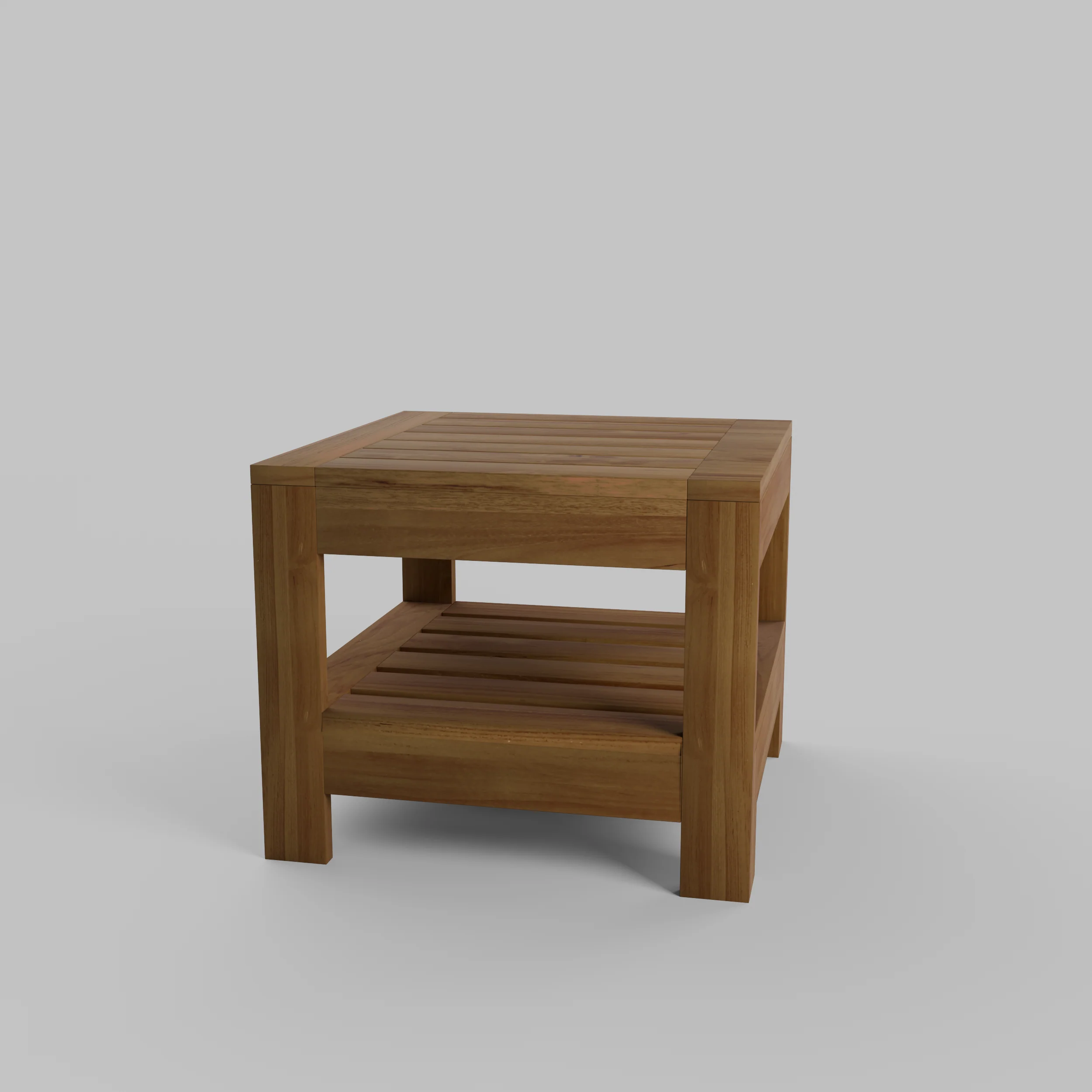 Logan Teak Wood Outdoor Side Table - Image 42