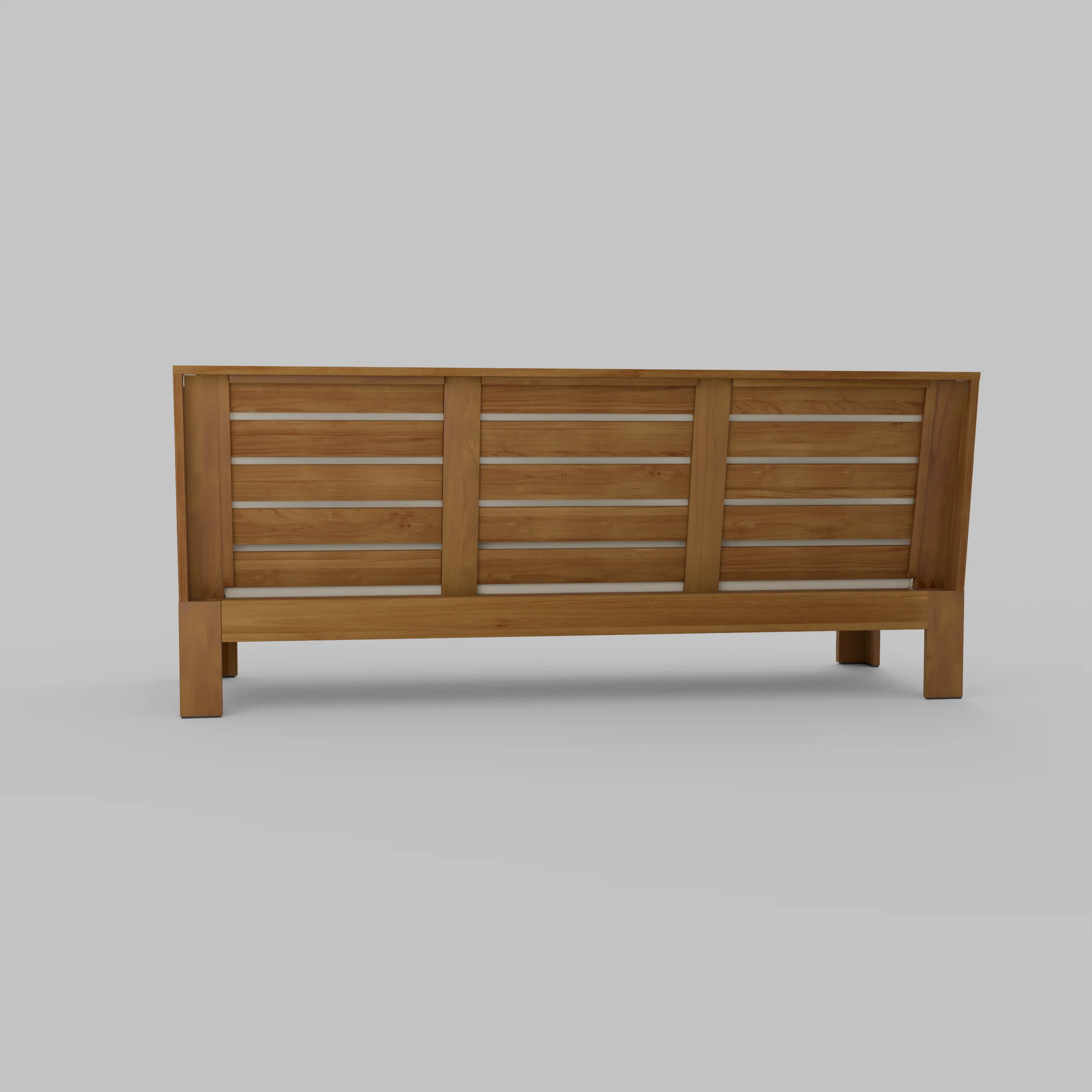 Logan Teak Wood Patio Sofa with Sunbrella Vellum Cushion - Image 42