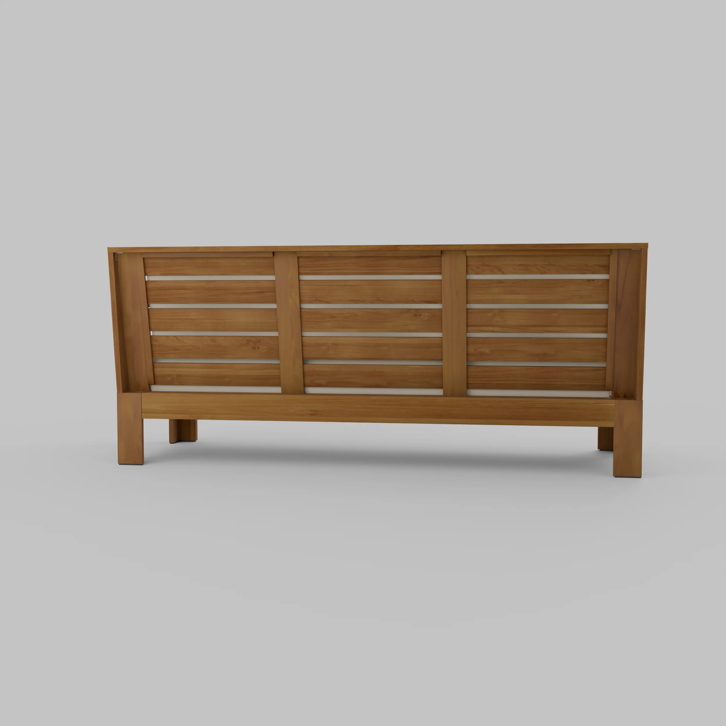 Logan Teak Wood Patio Sofa with Sunbrella Vellum Cushion - Image 44