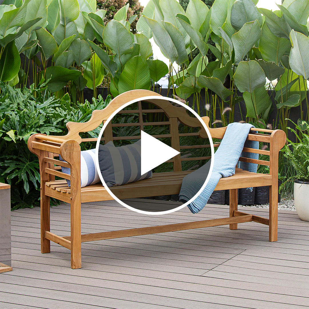 Lutyens Teak Wood 5 Feet Outdoor Bench - Image 5