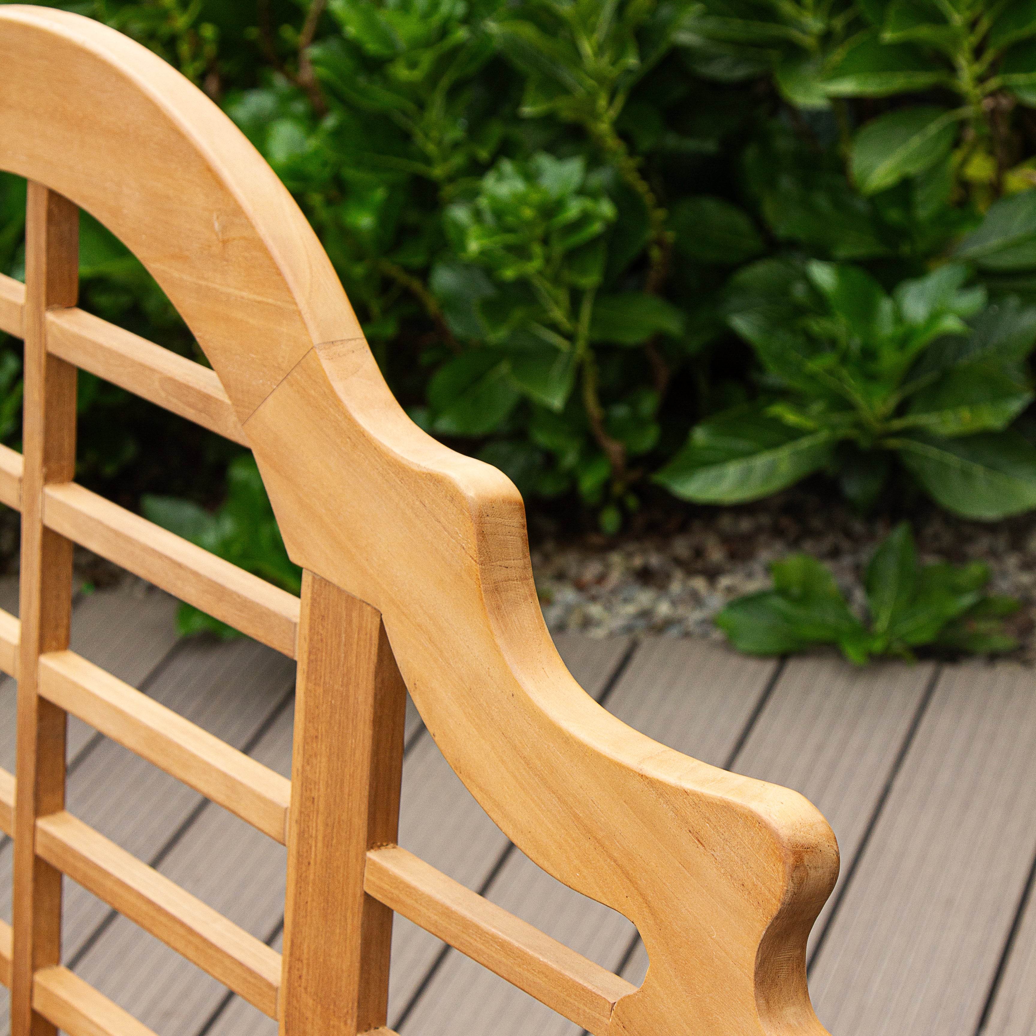 Lutyens Teak Wood 5 Feet Outdoor Bench - Image 6