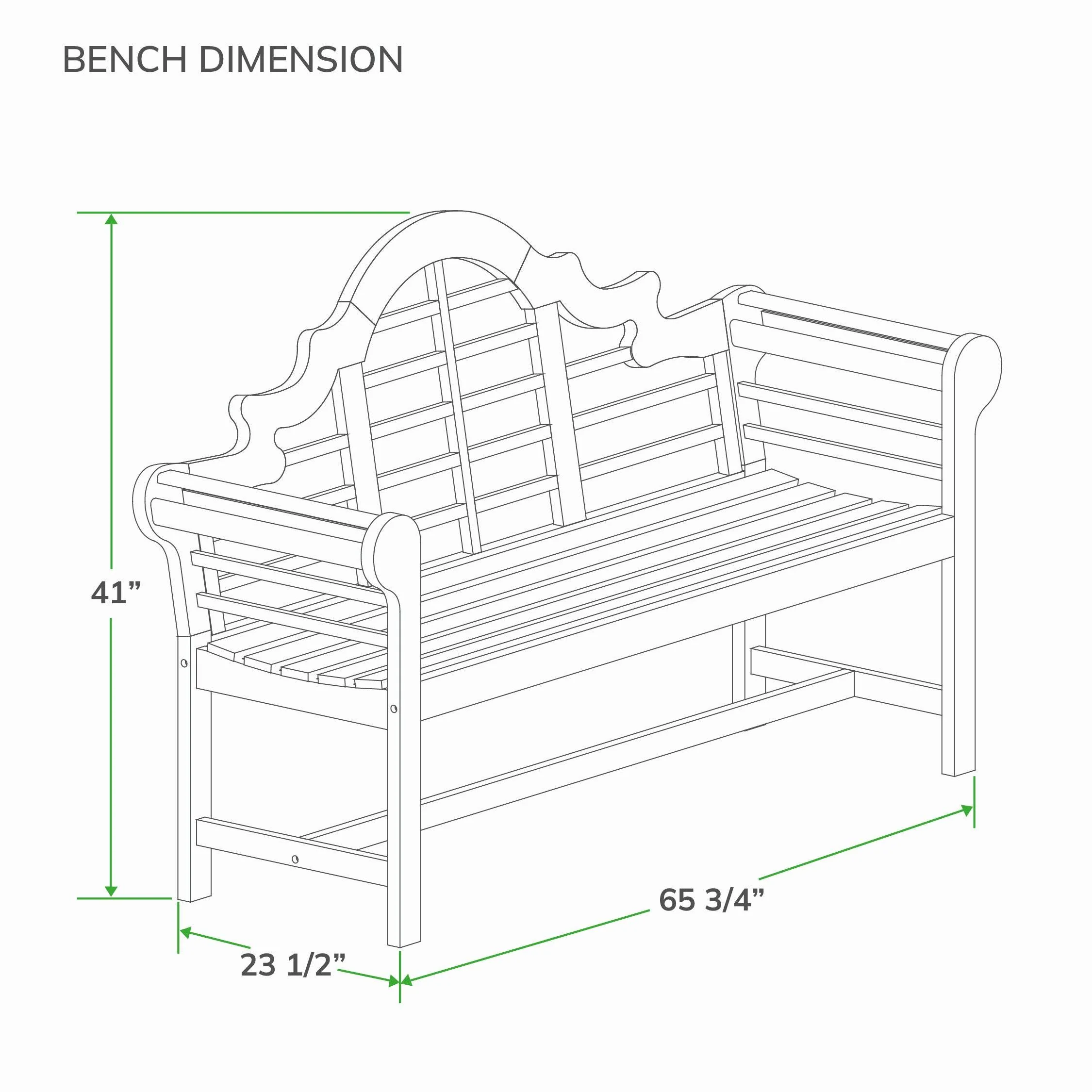 Lutyens Teak Wood 5 Feet Outdoor Bench - Image 8