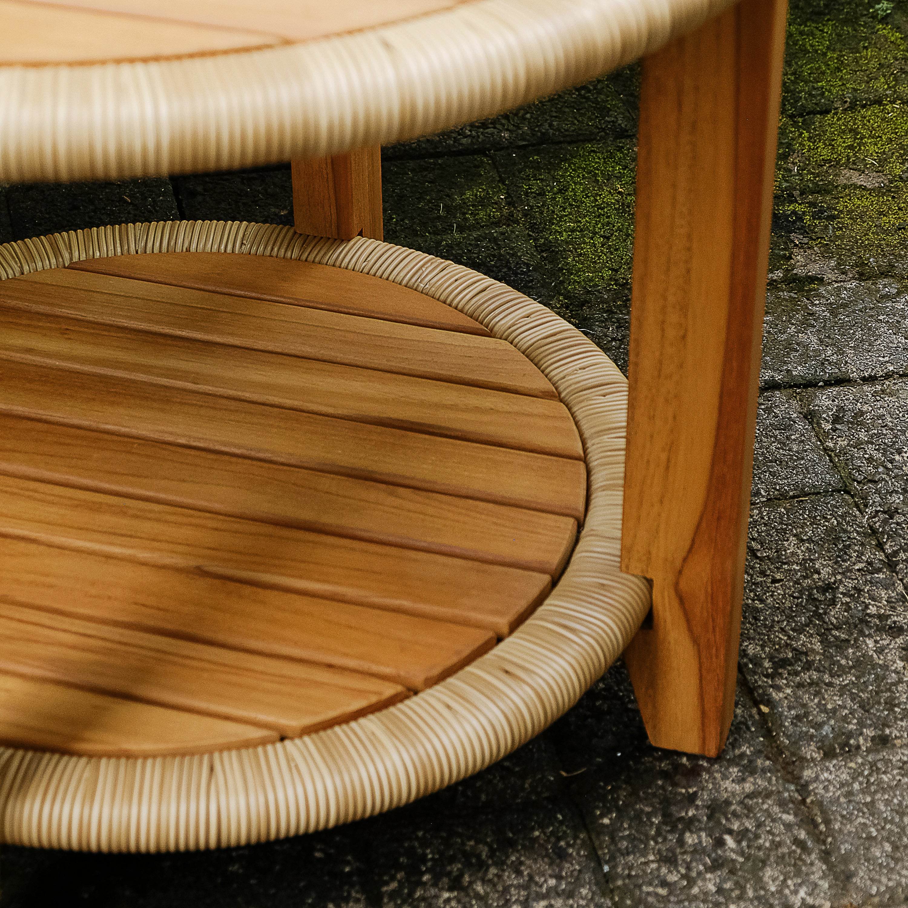 Marrakesh 3 Pieces Teak Wood Porch Rocker Conversation Set - Image 14