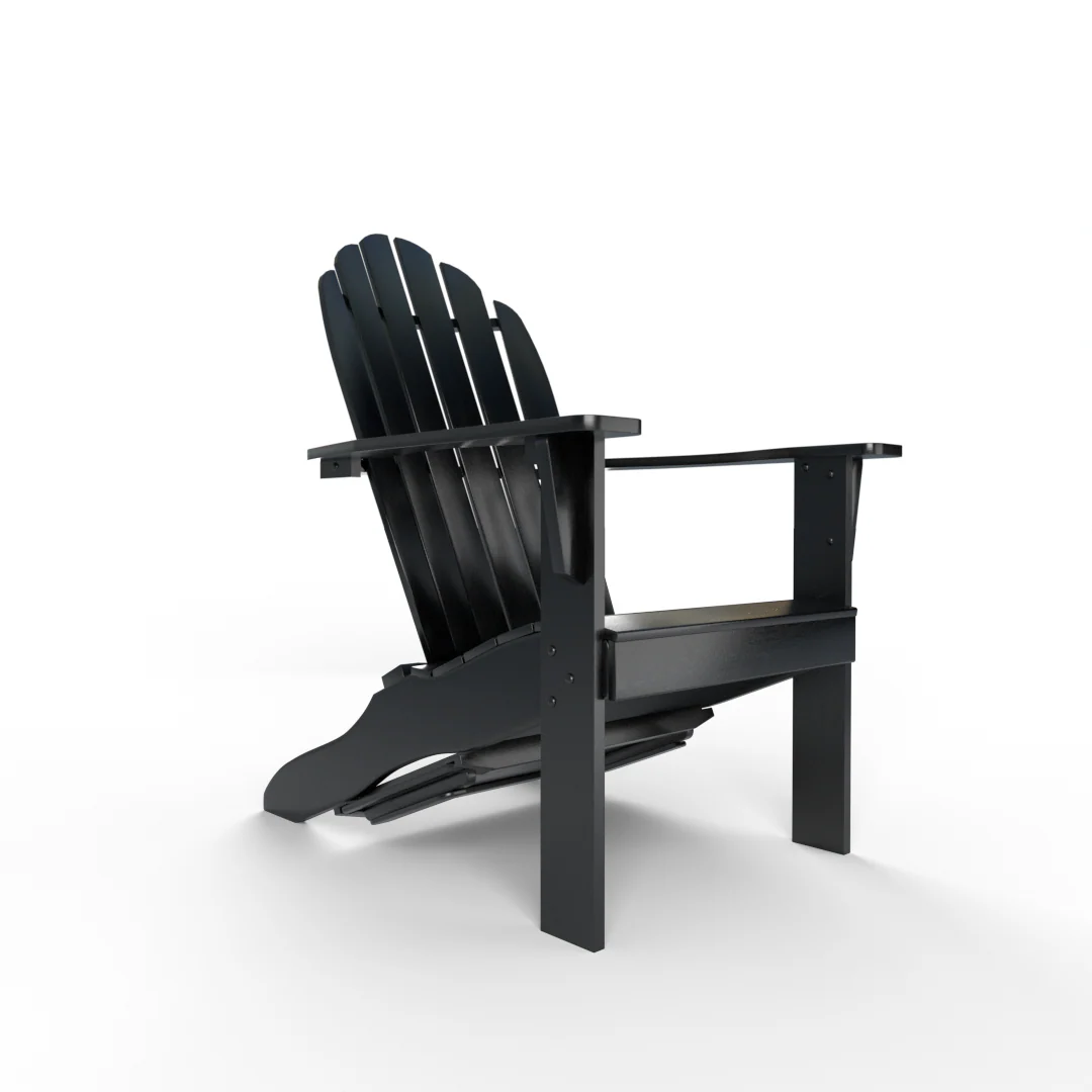 Moni Mahogany Wood Black Adirondack Chair FREE Tray Table - Image 52