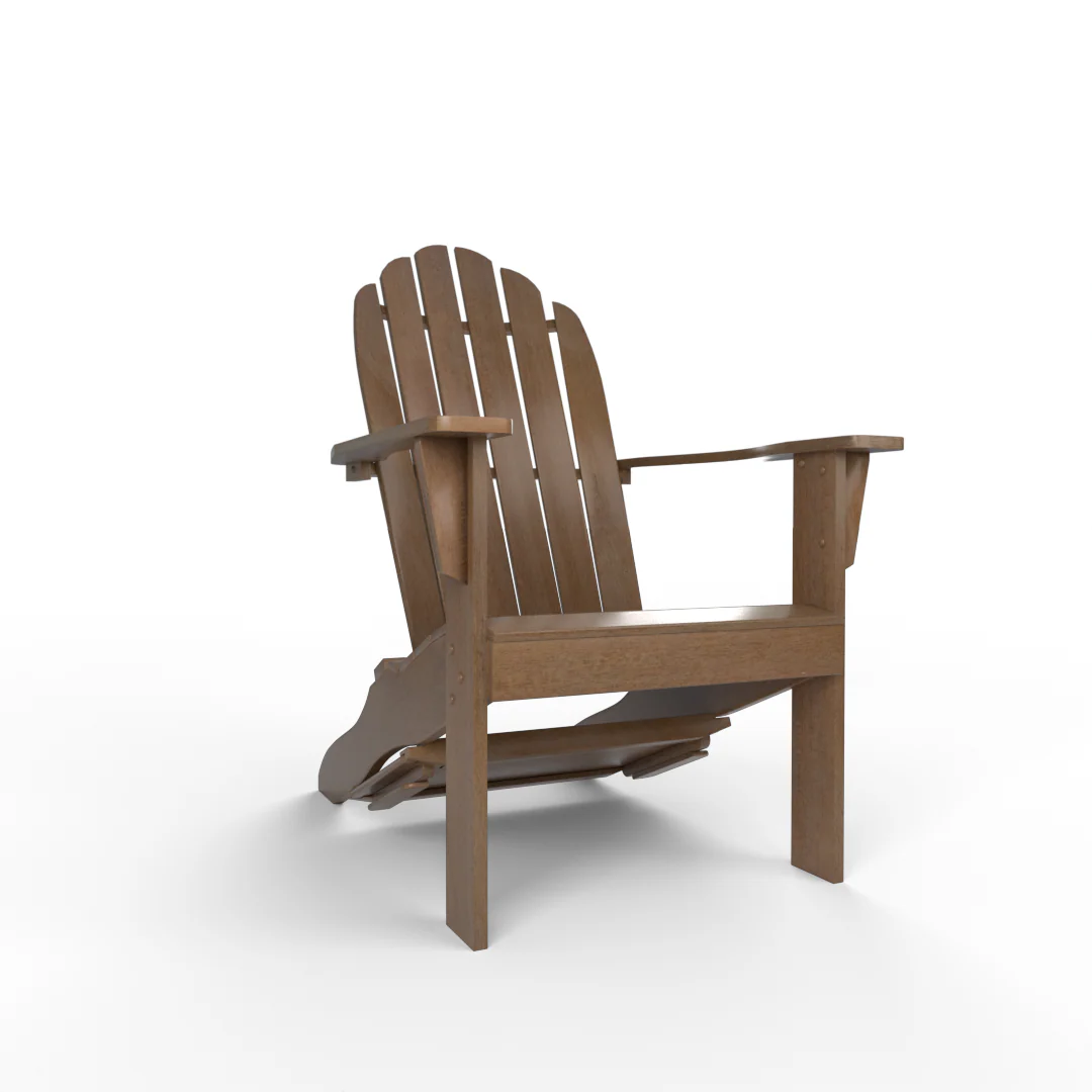 Moni Mahogany Wood Natural Brown Adirondack Chair FREE Tray Table - Image 50