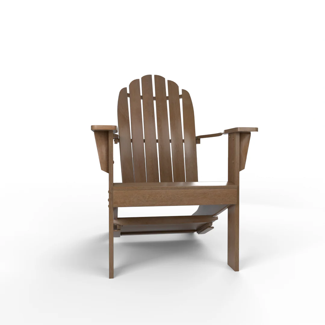 Moni Mahogany Wood Natural Brown Adirondack Chair FREE Tray Table - Image 52