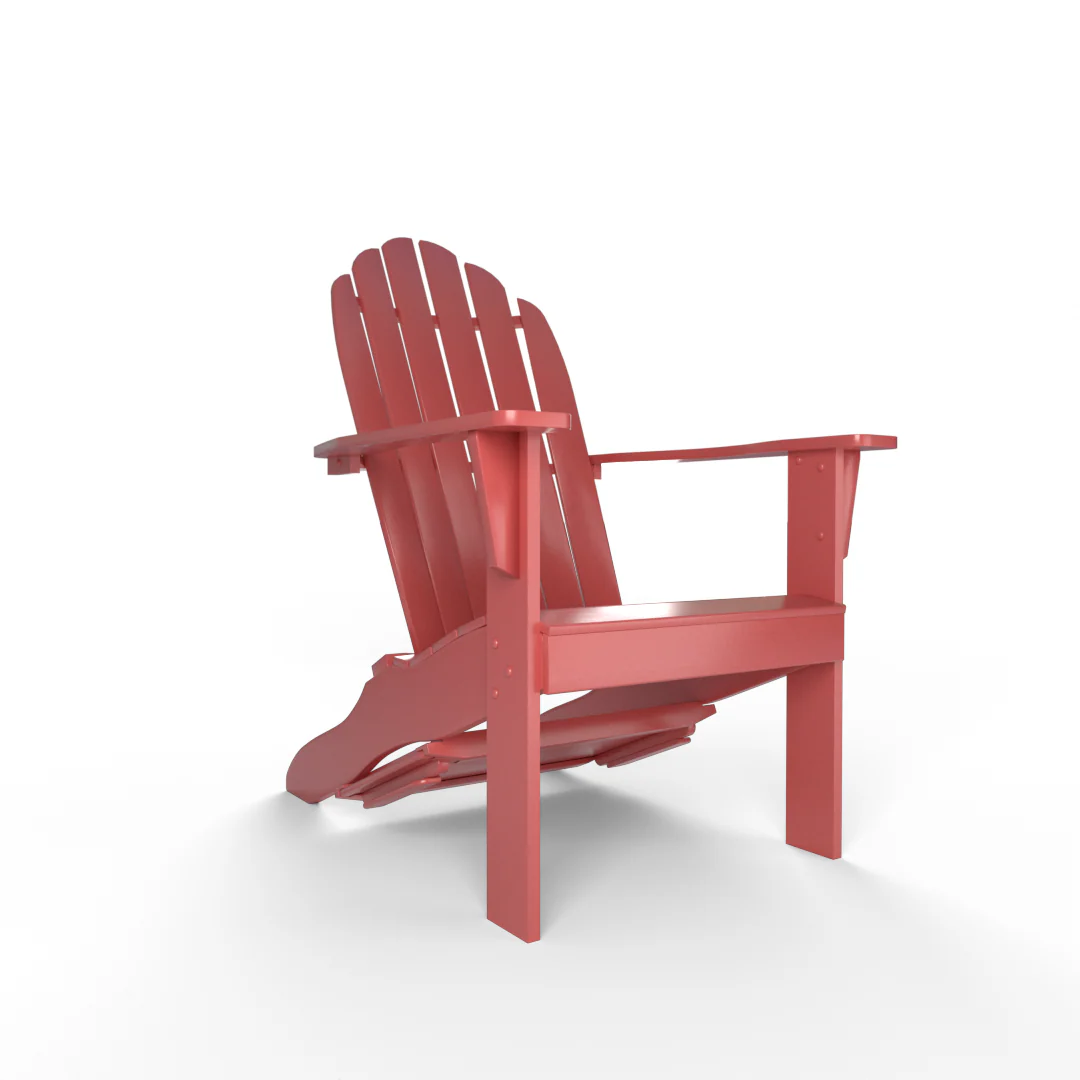 Moni Mahogany Wood Red Adirondack Chair FREE Tray Table - Image 49