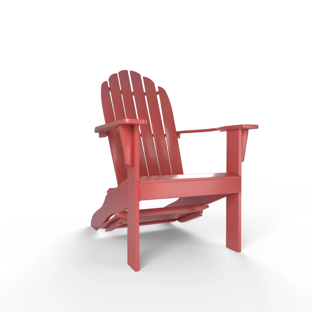 Moni Mahogany Wood Red Adirondack Chair FREE Tray Table - Image 50