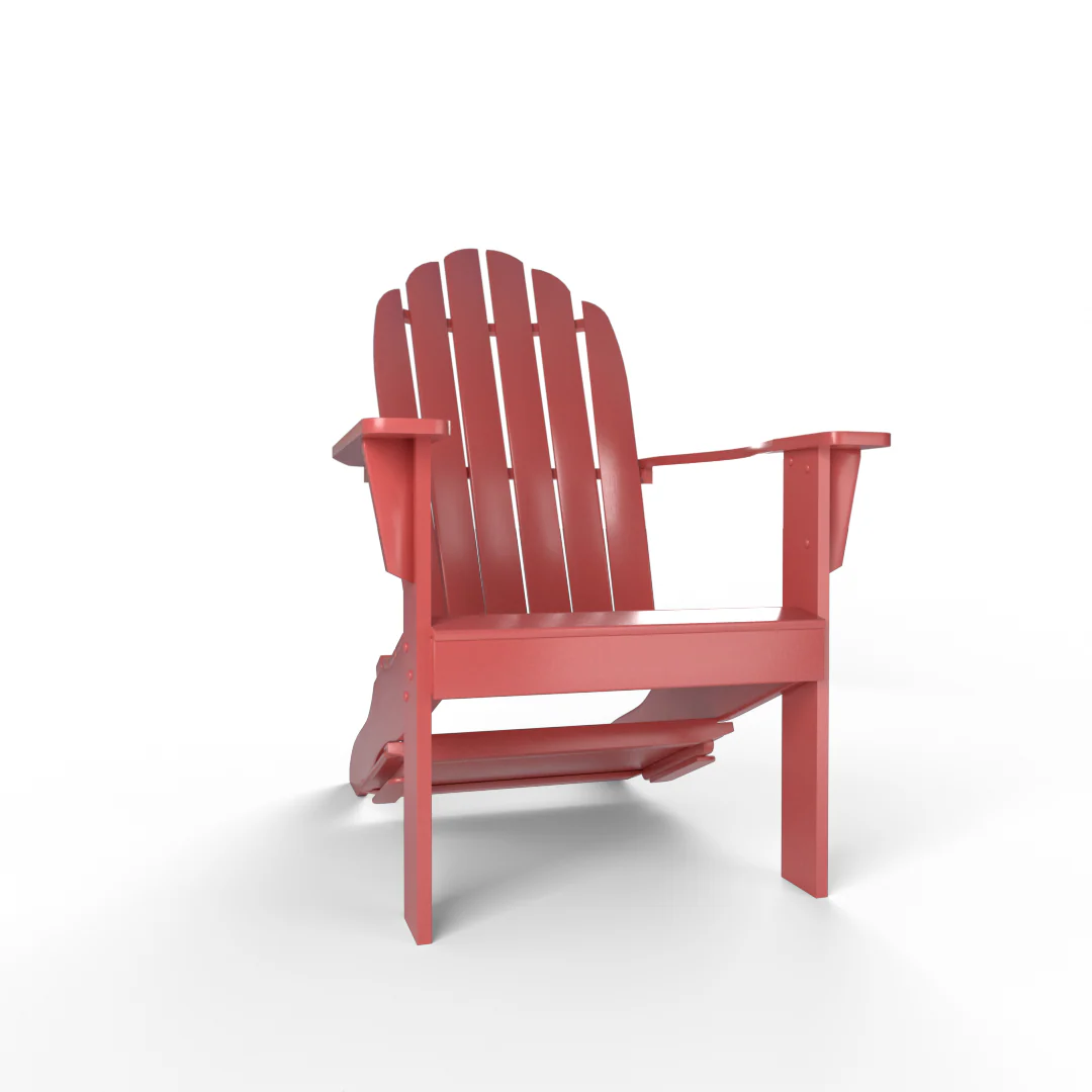 Moni Mahogany Wood Red Adirondack Chair FREE Tray Table - Image 51