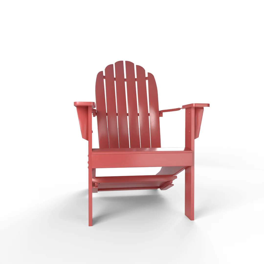 Moni Mahogany Wood Red Adirondack Chair FREE Tray Table - Image 52