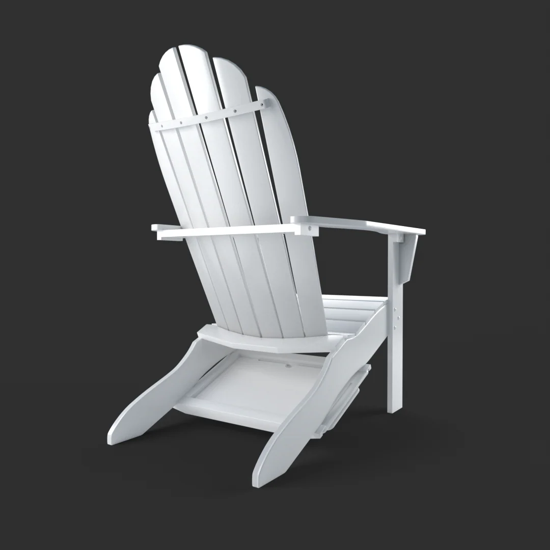 Moni Mahogany Wood White Adirondack Chair FREE Tray Table - Image 40