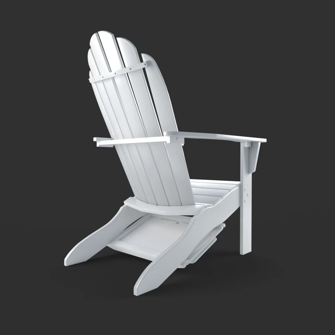 Moni Mahogany Wood White Adirondack Chair FREE Tray Table - Image 41