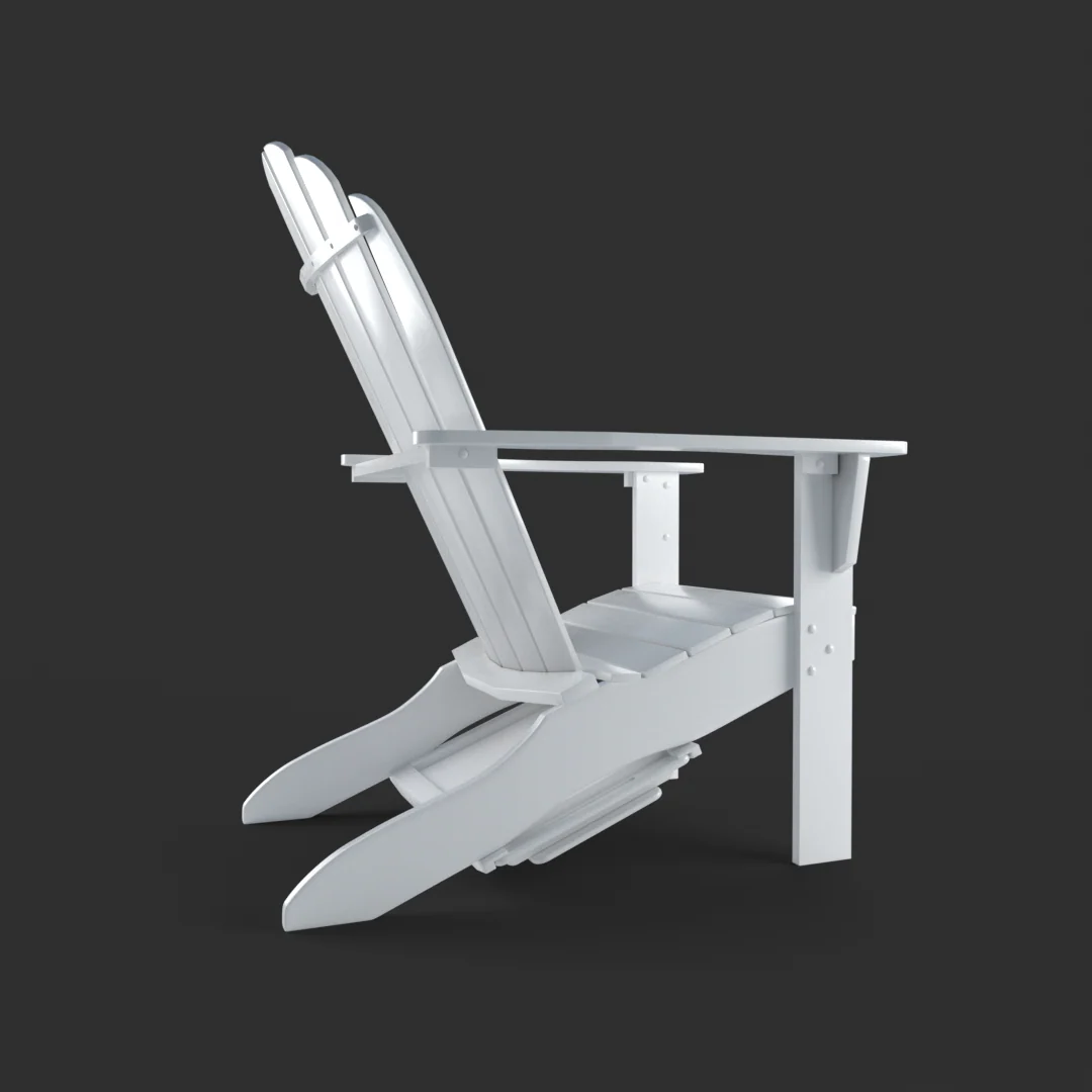 Moni Mahogany Wood White Adirondack Chair FREE Tray Table - Image 44