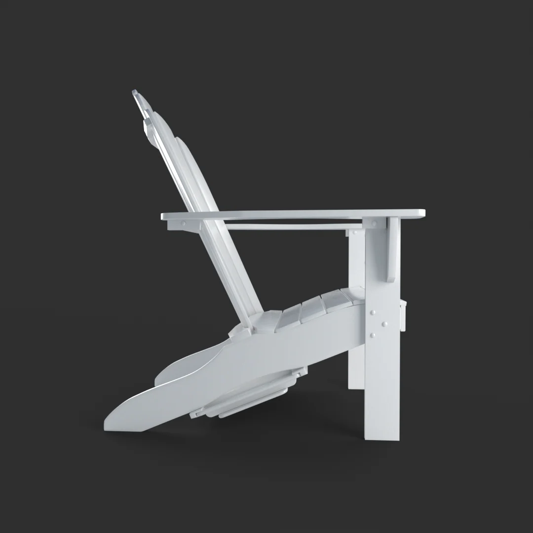 Moni Mahogany Wood White Adirondack Chair FREE Tray Table - Image 47