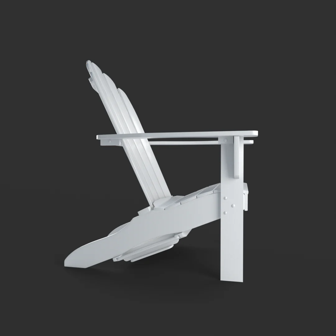 Moni Mahogany Wood White Adirondack Chair FREE Tray Table - Image 48