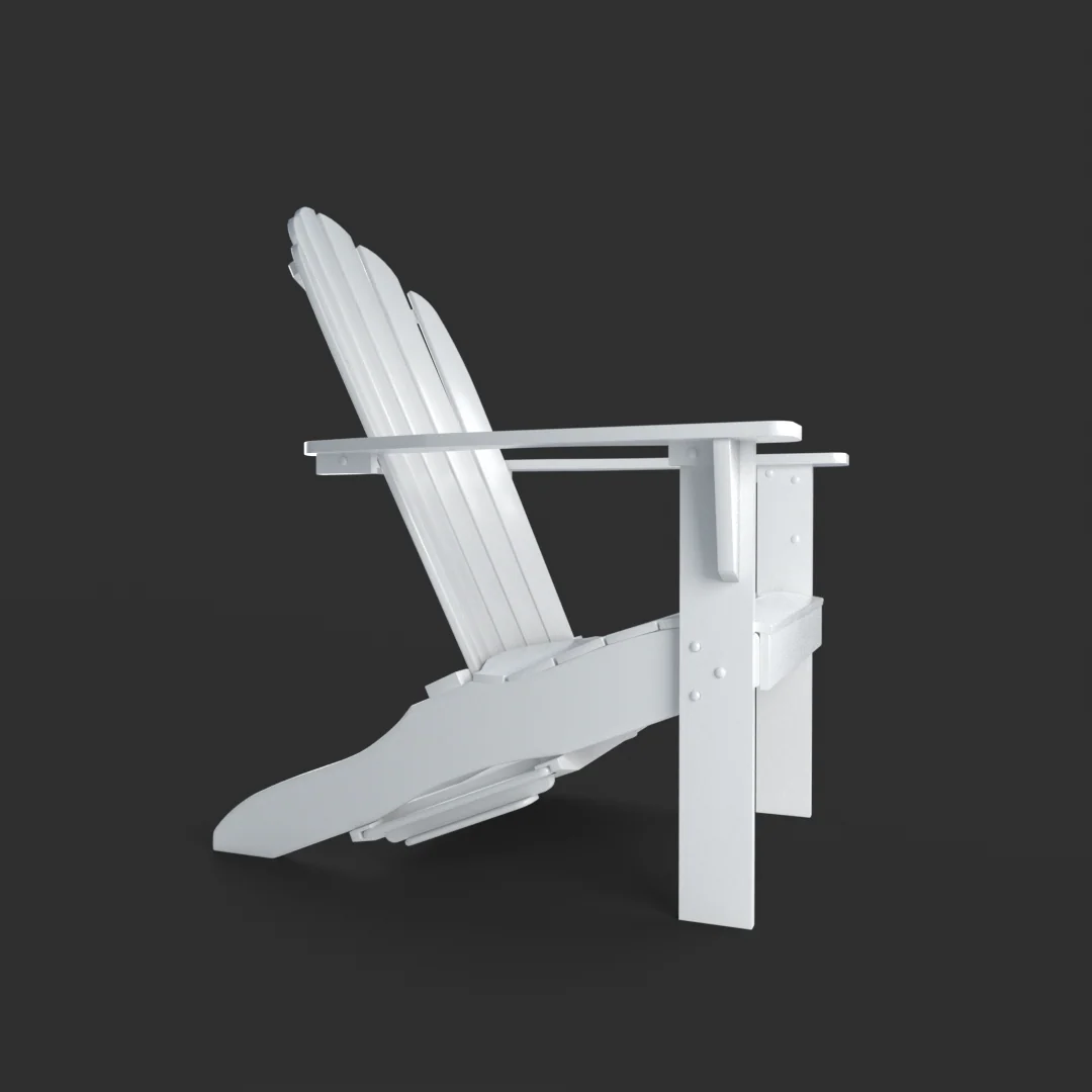 Moni Mahogany Wood White Adirondack Chair FREE Tray Table - Image 49