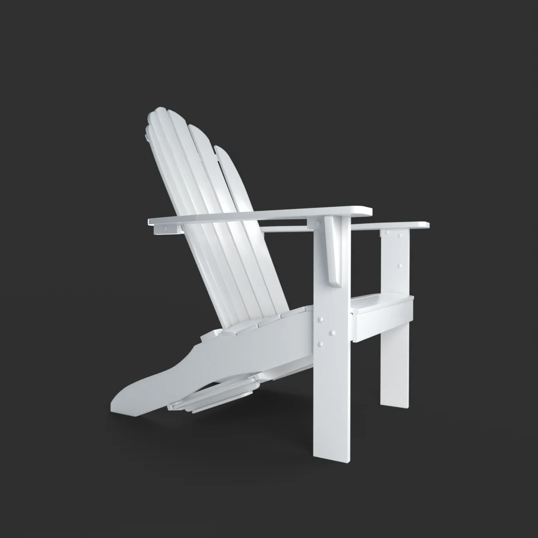 Moni Mahogany Wood White Adirondack Chair FREE Tray Table - Image 50