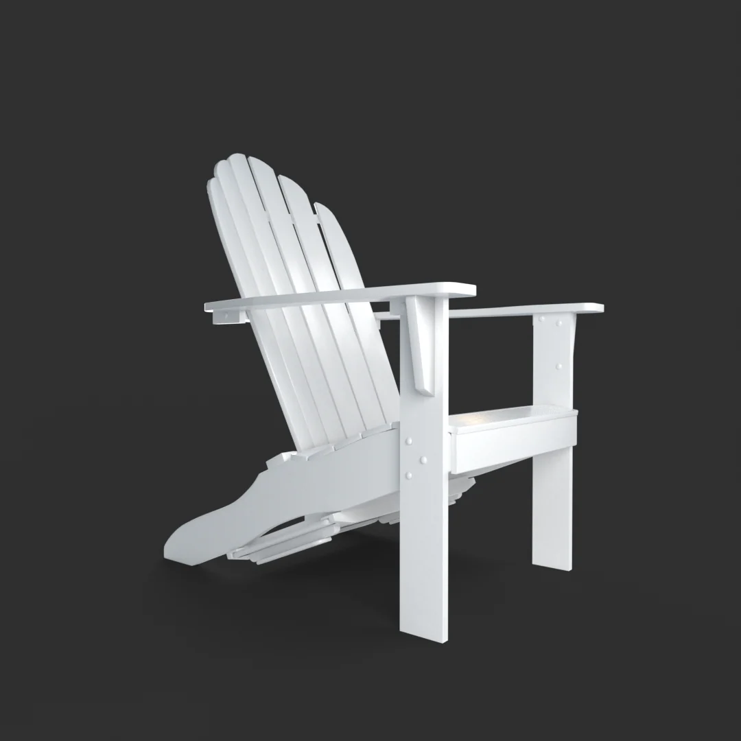 Moni Mahogany Wood White Adirondack Chair FREE Tray Table - Image 51