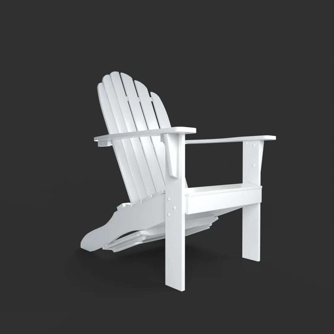 Moni Mahogany Wood White Adirondack Chair FREE Tray Table - Image 52
