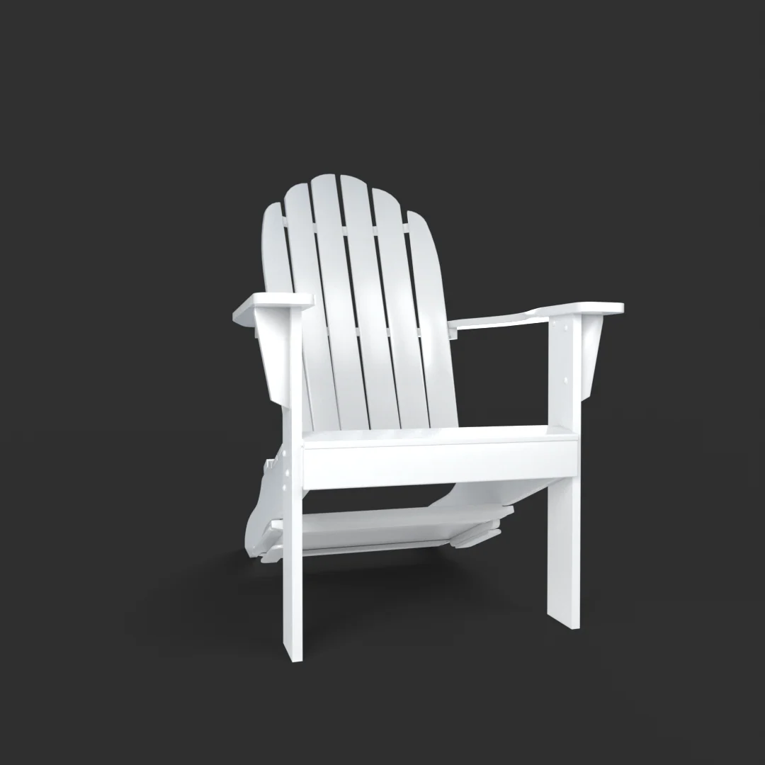 Moni Mahogany Wood White Adirondack Chair FREE Tray Table - Image 55