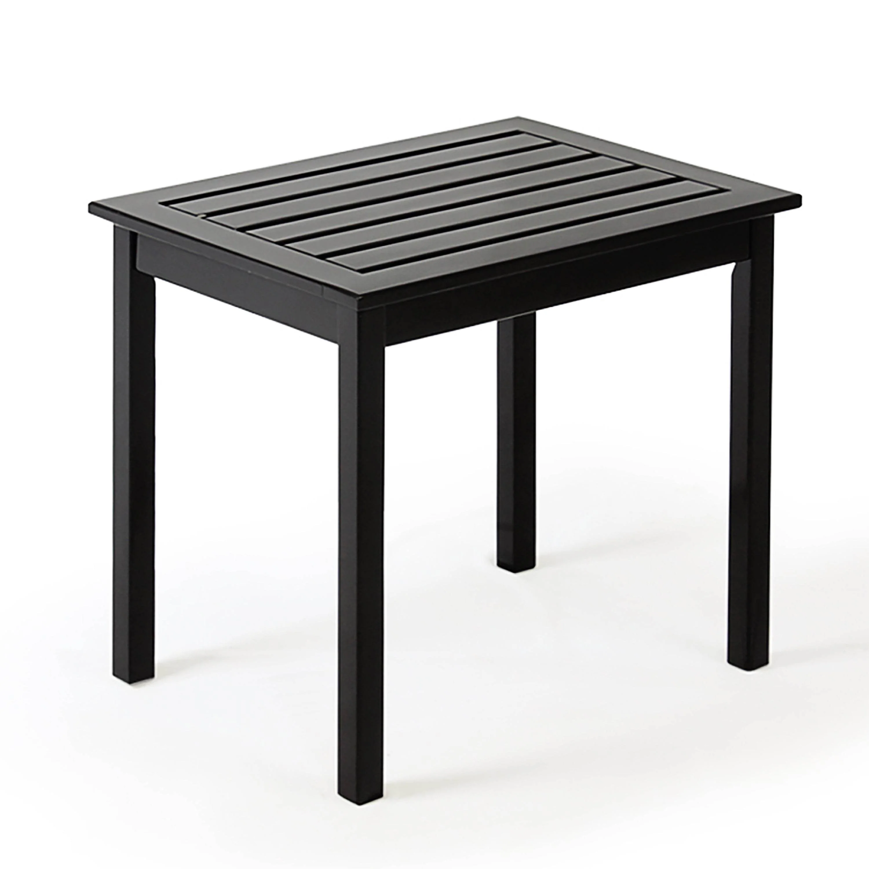 Moni Wood 3 Piece Black Patio Rocking Conversation Set - Image 8