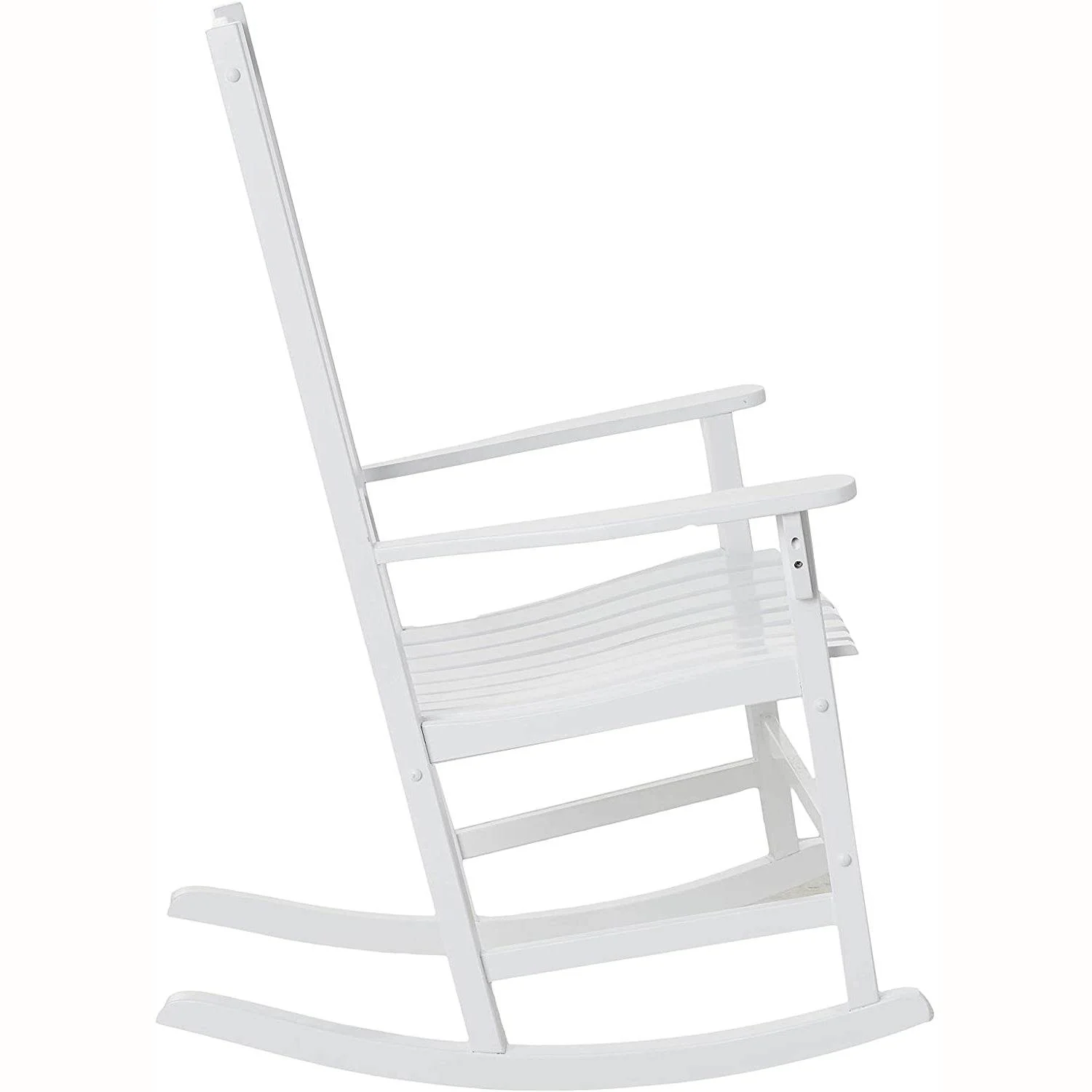 Moni Wood 3 Piece White Patio Rocking Conversation Set - Image 7
