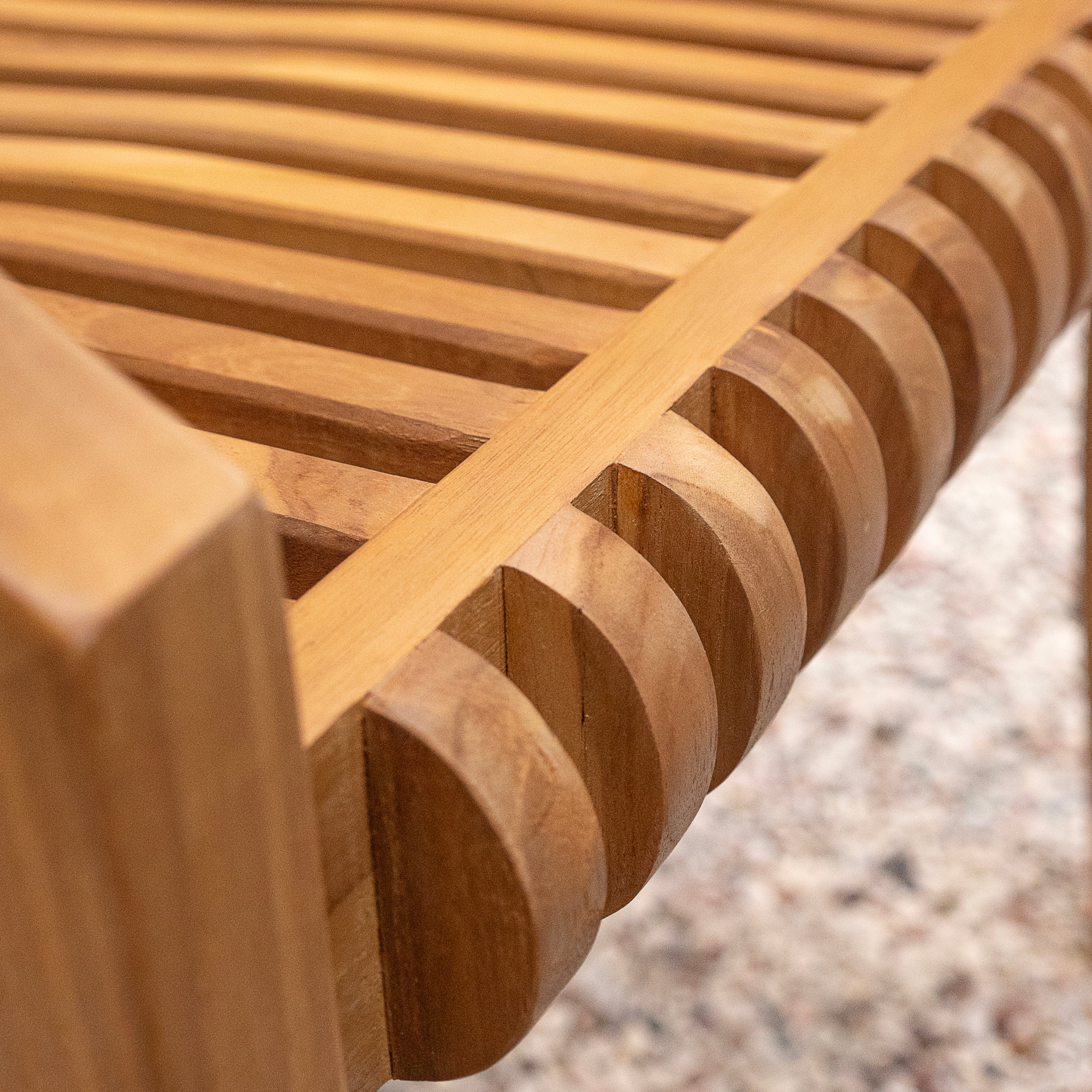 Mosko Teak Wood 5 Piece Outdoor Dining Set - Image 12