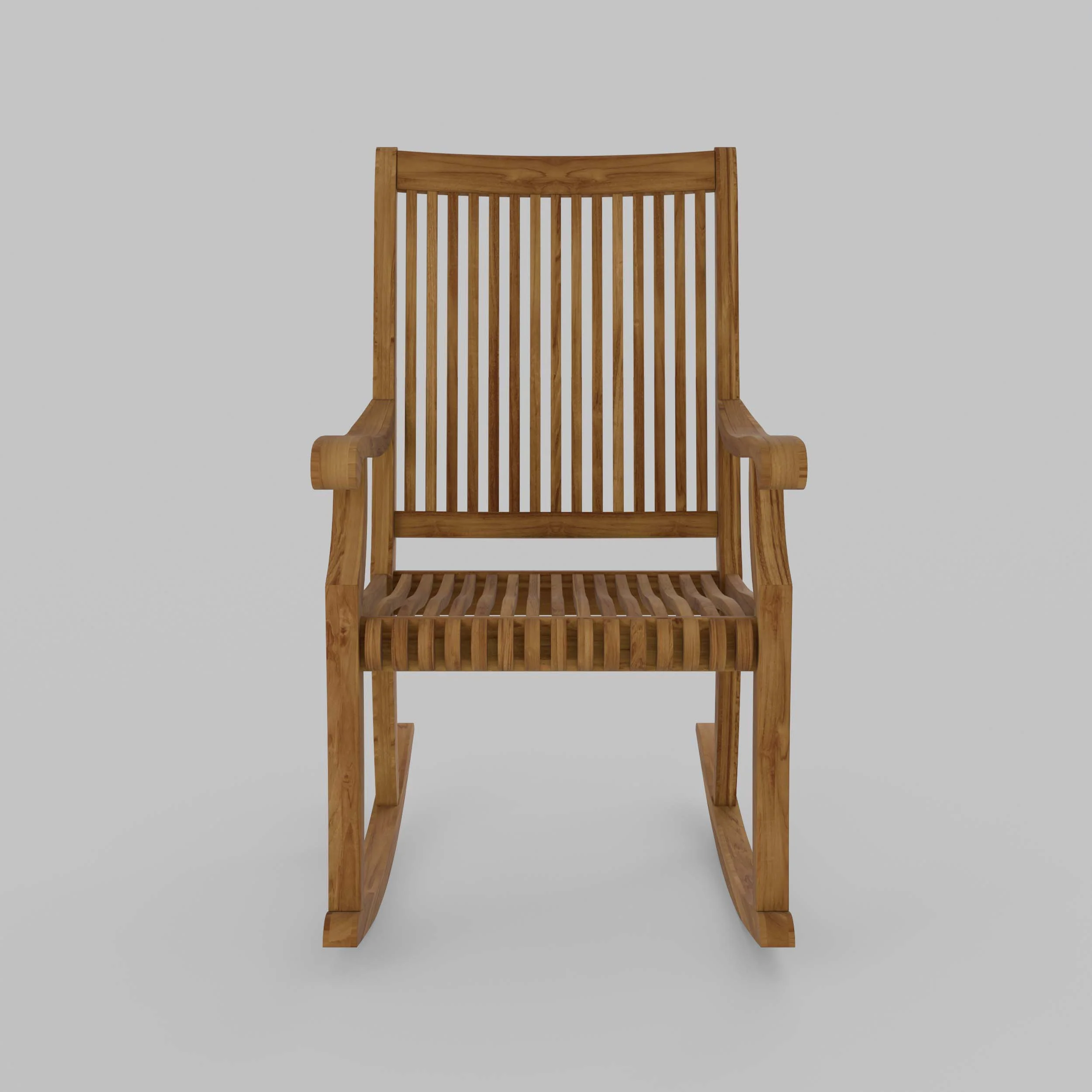 Mosko Teak Wood Porch Rocking Chair - Image 11