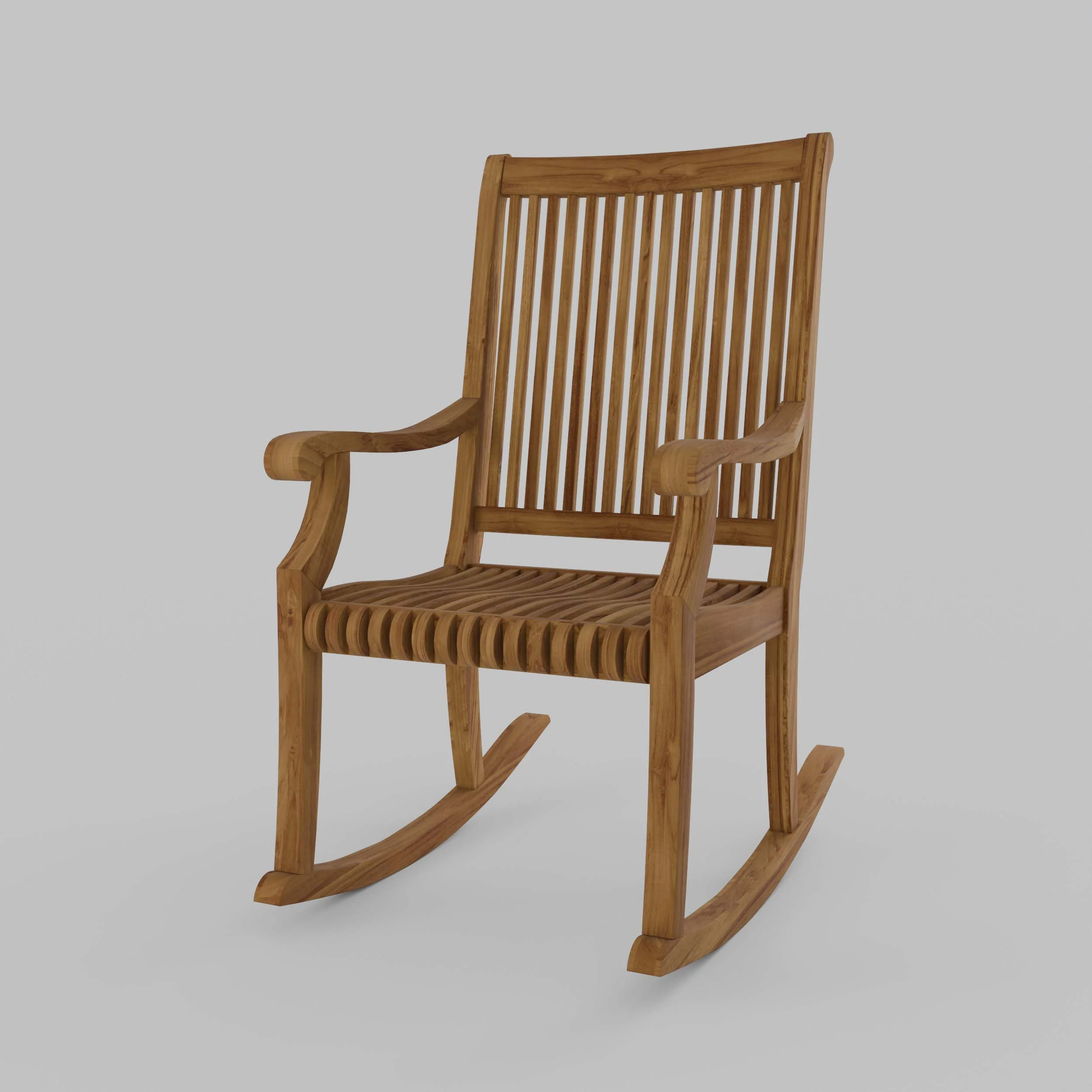 Mosko Teak Wood Porch Rocking Chair - Image 13