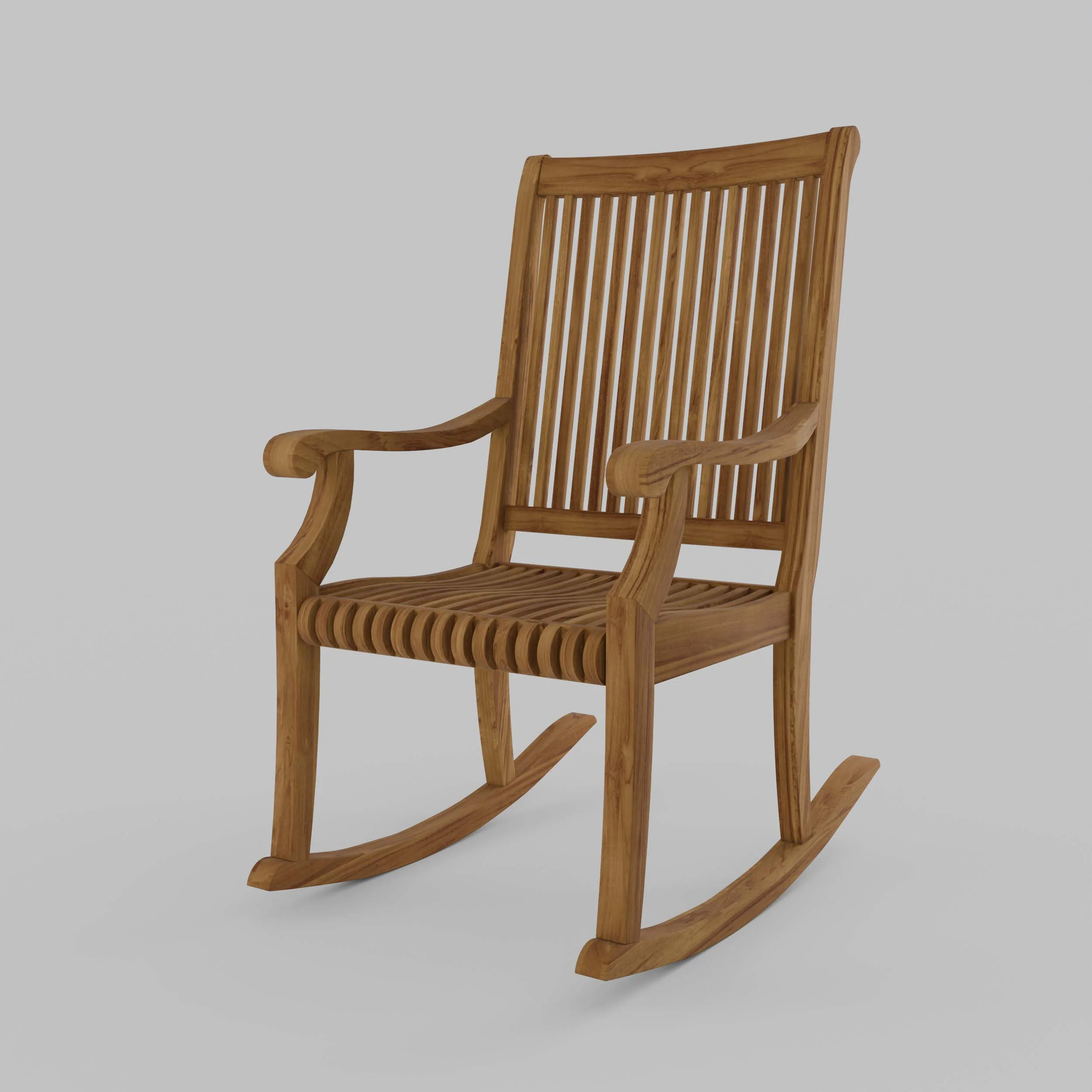 Mosko Teak Wood Porch Rocking Chair - Image 14