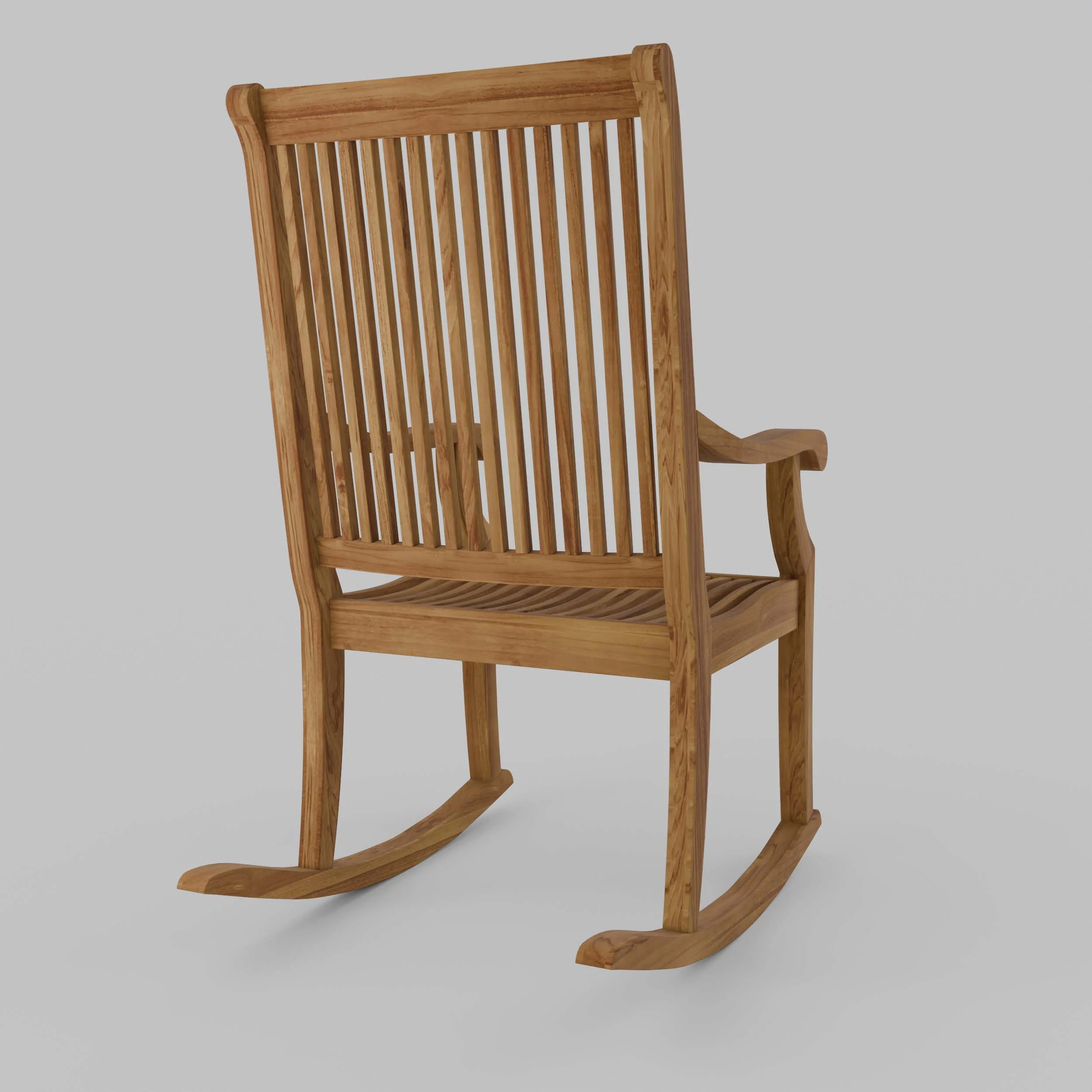 Mosko Teak Wood Porch Rocking Chair - Image 28