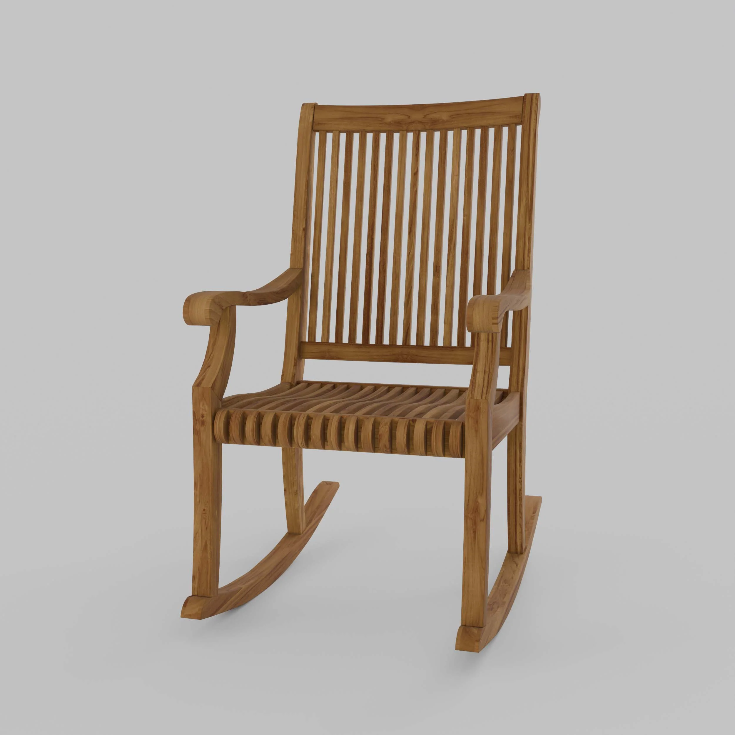 Mosko Teak Wood Porch Rocking Chair - Image 37