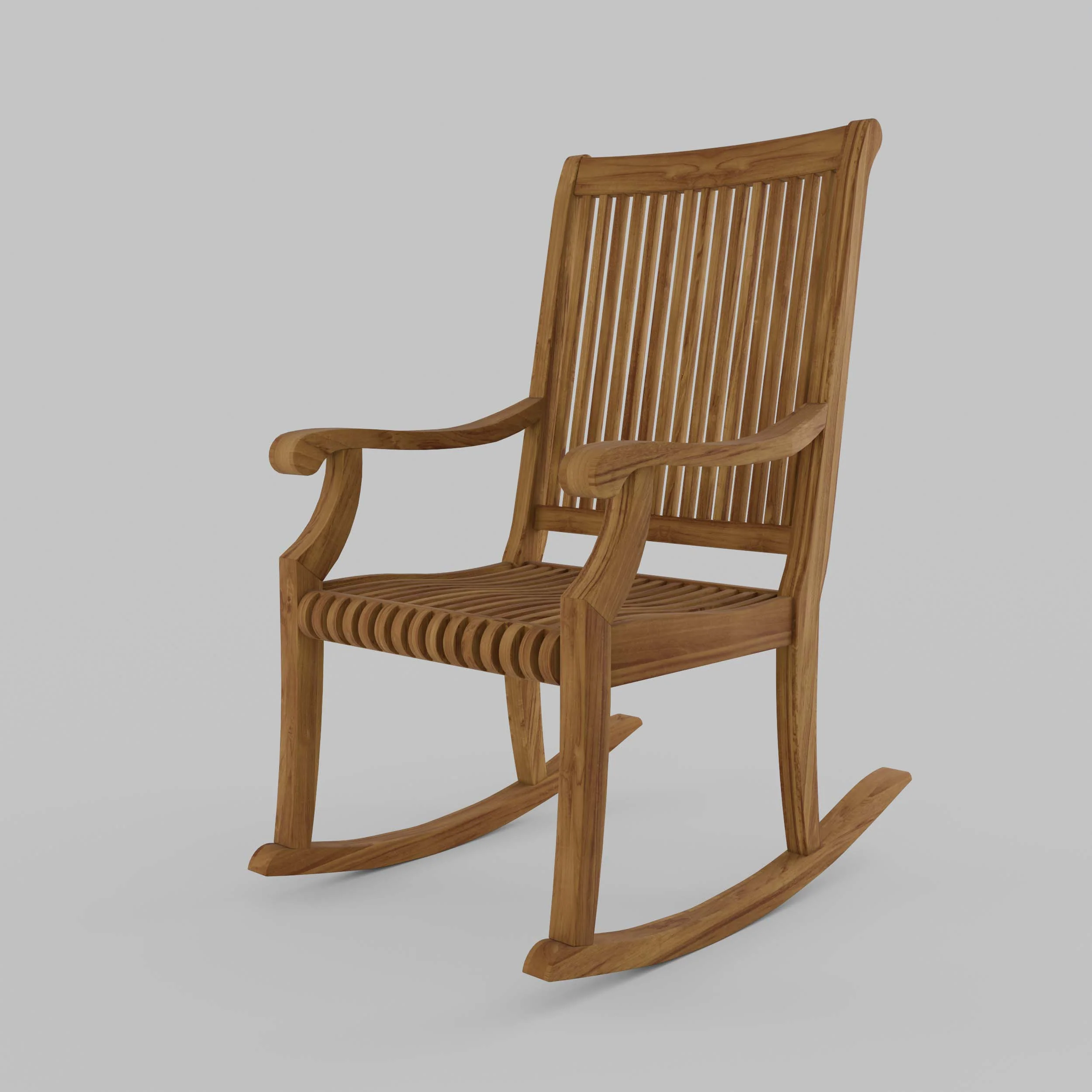 Mosko Teak Wood Porch Rocking Chair - Image 38
