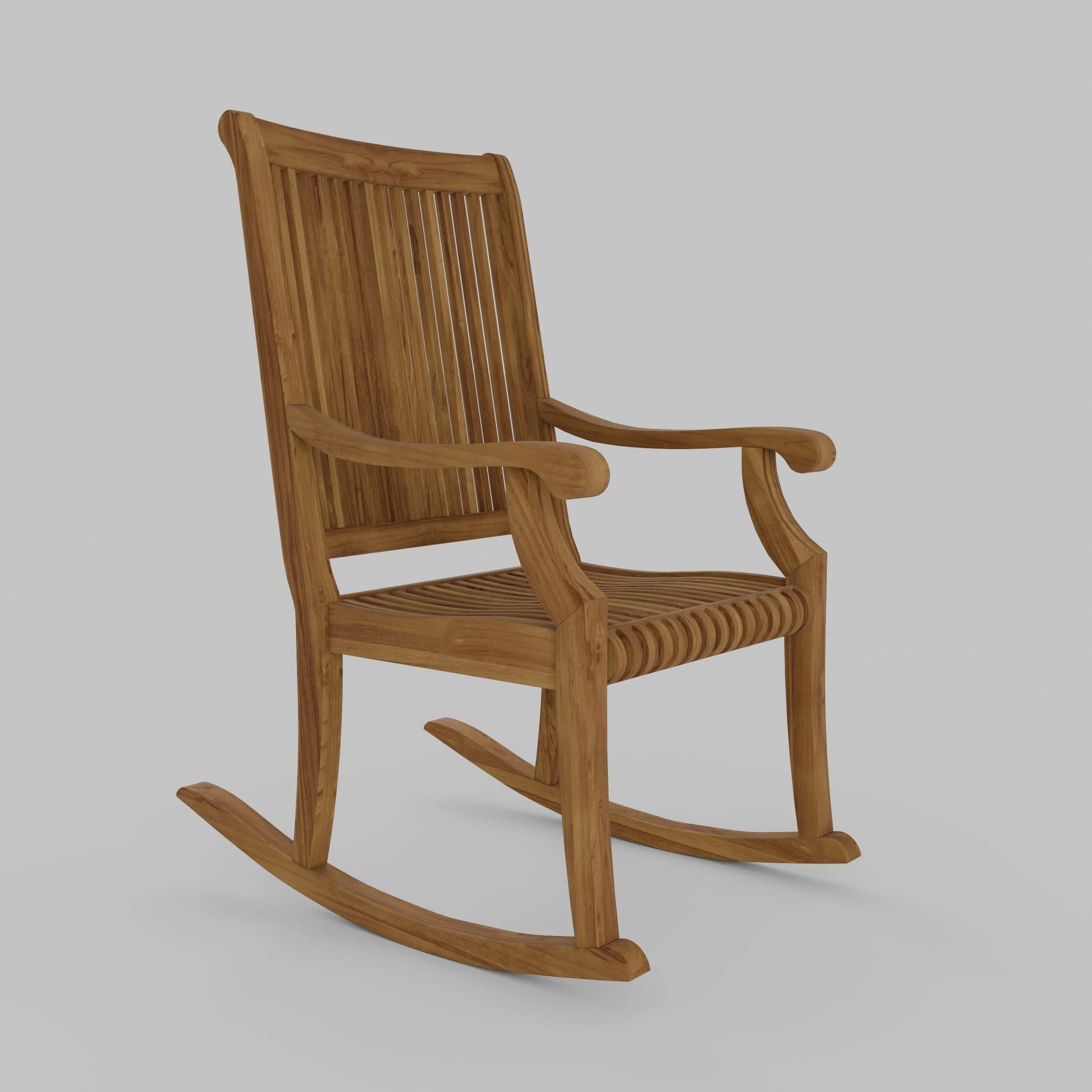 Mosko Teak Wood Porch Rocking Chair - Image 48