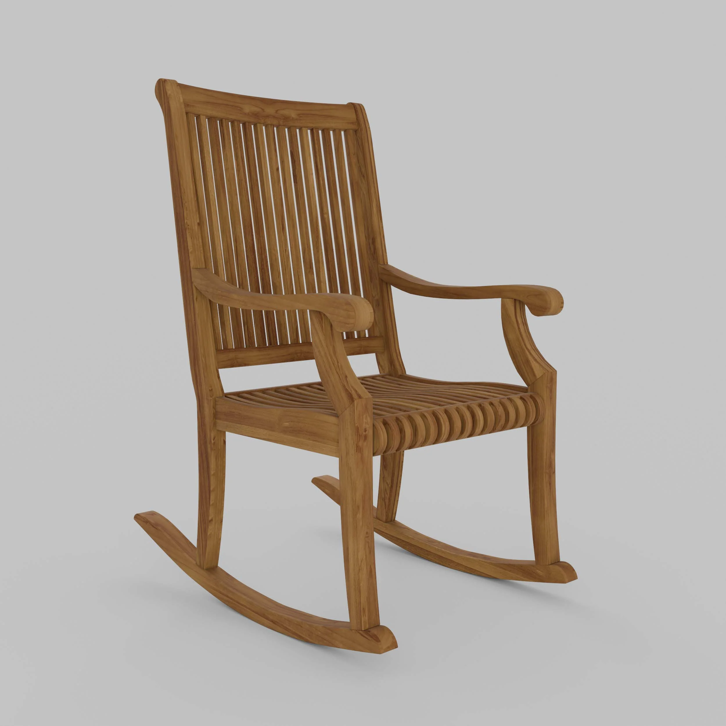 Mosko Teak Wood Porch Rocking Chair - Image 49