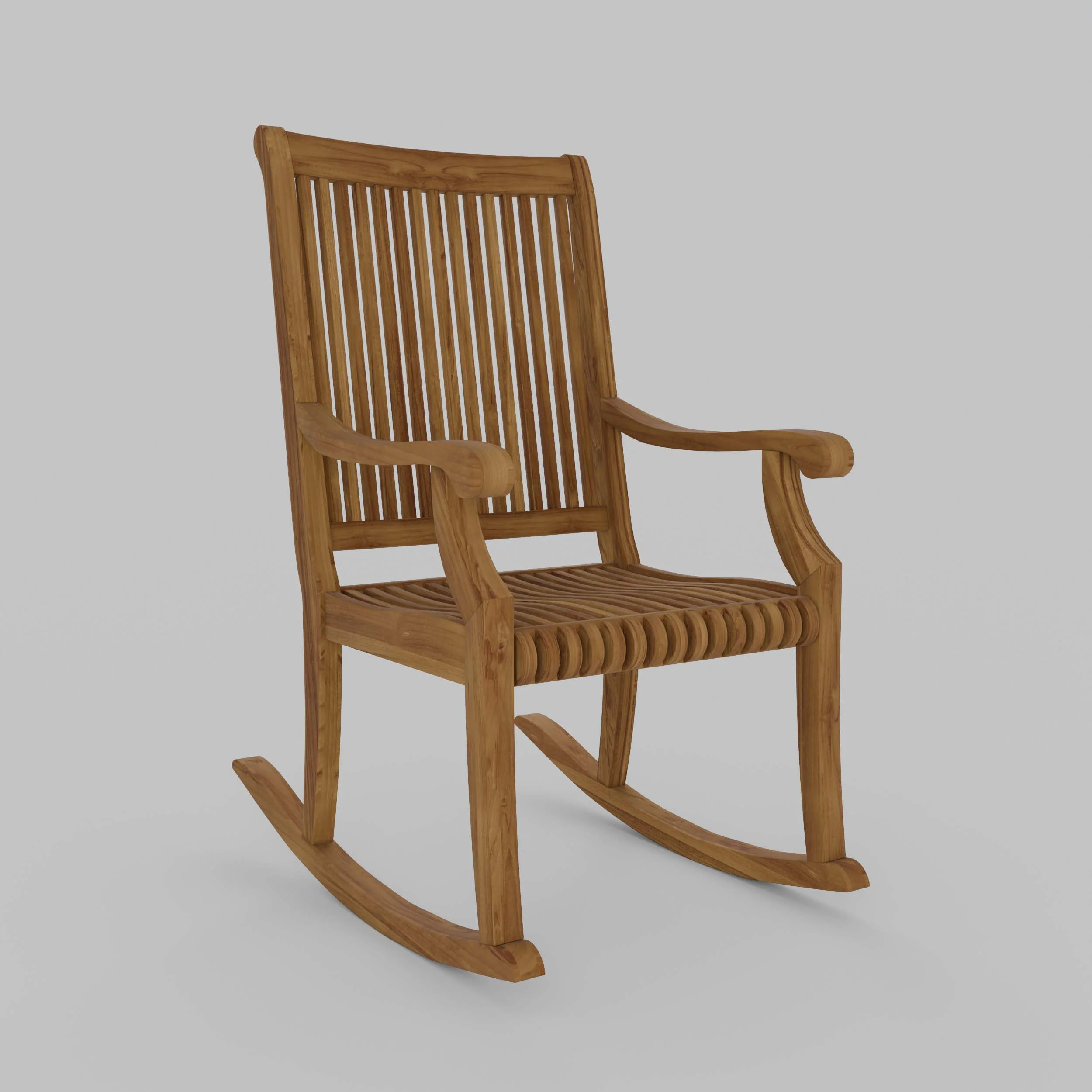 Mosko Teak Wood Porch Rocking Chair - Image 50