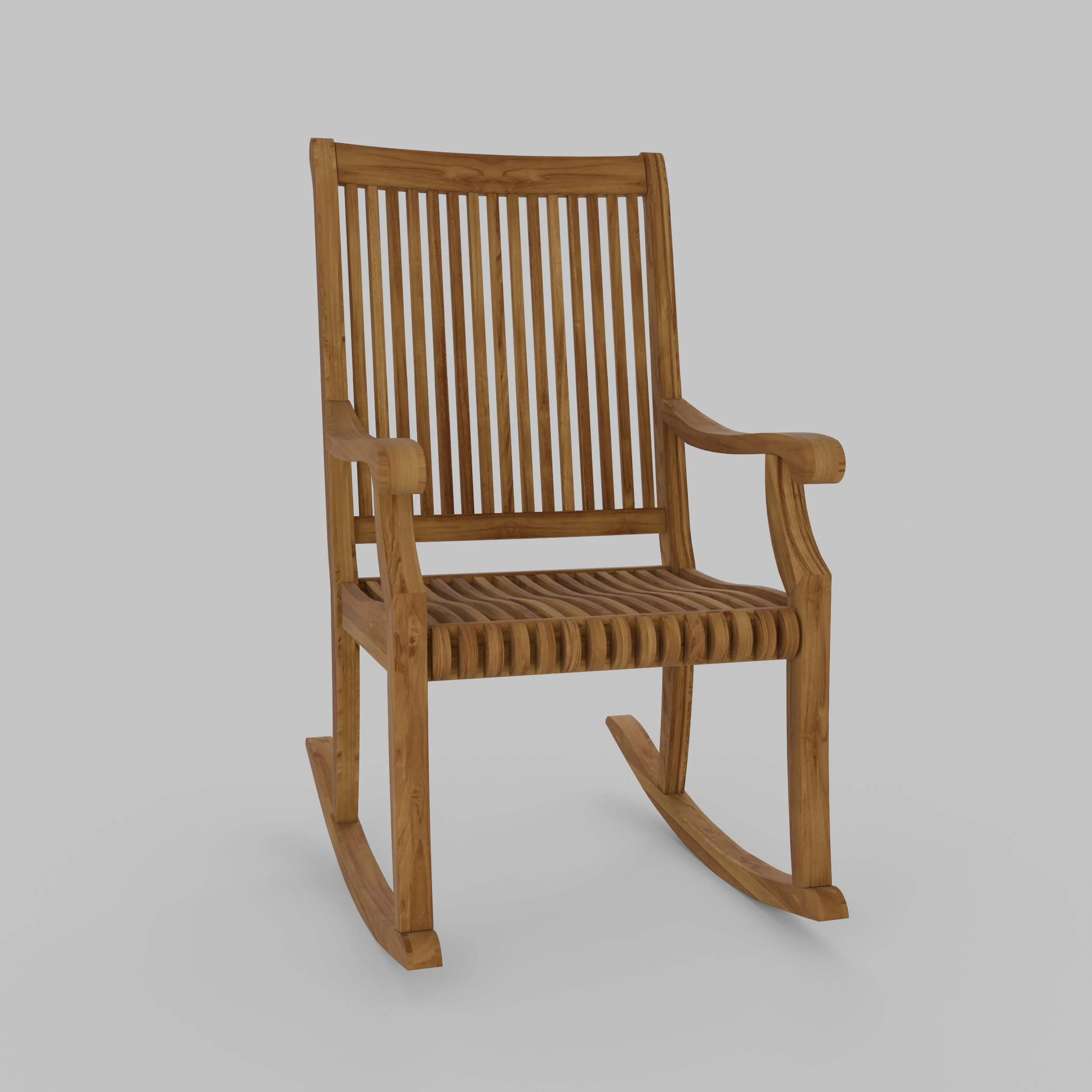 Mosko Teak Wood Porch Rocking Chair - Image 52