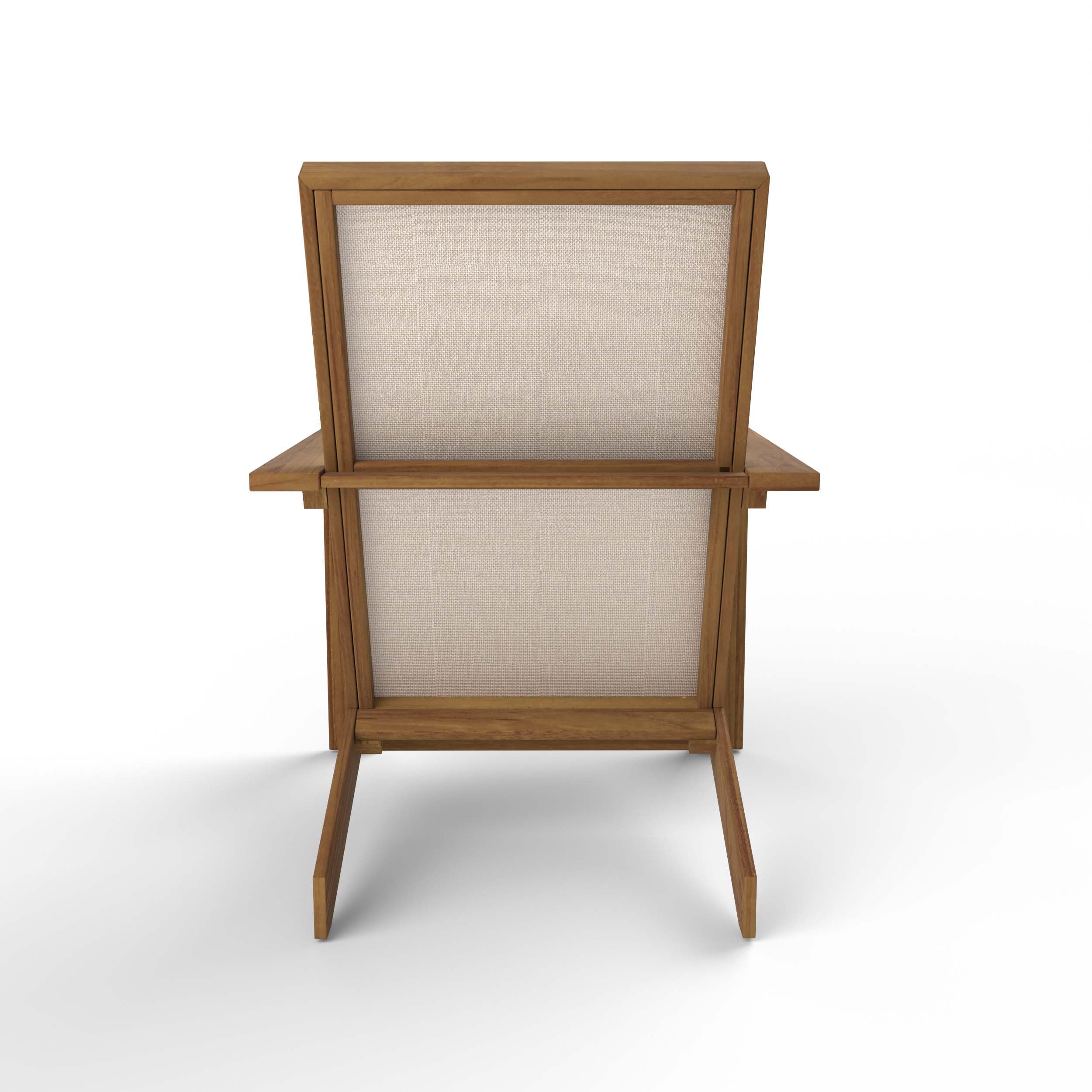Napa Teak Wood Modern Adirondack Chair with Padded Seat - Image 40
