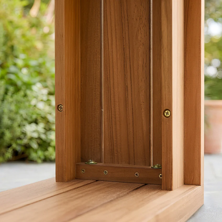 Napa Teak Wood Outdoor Side Table - Image 6