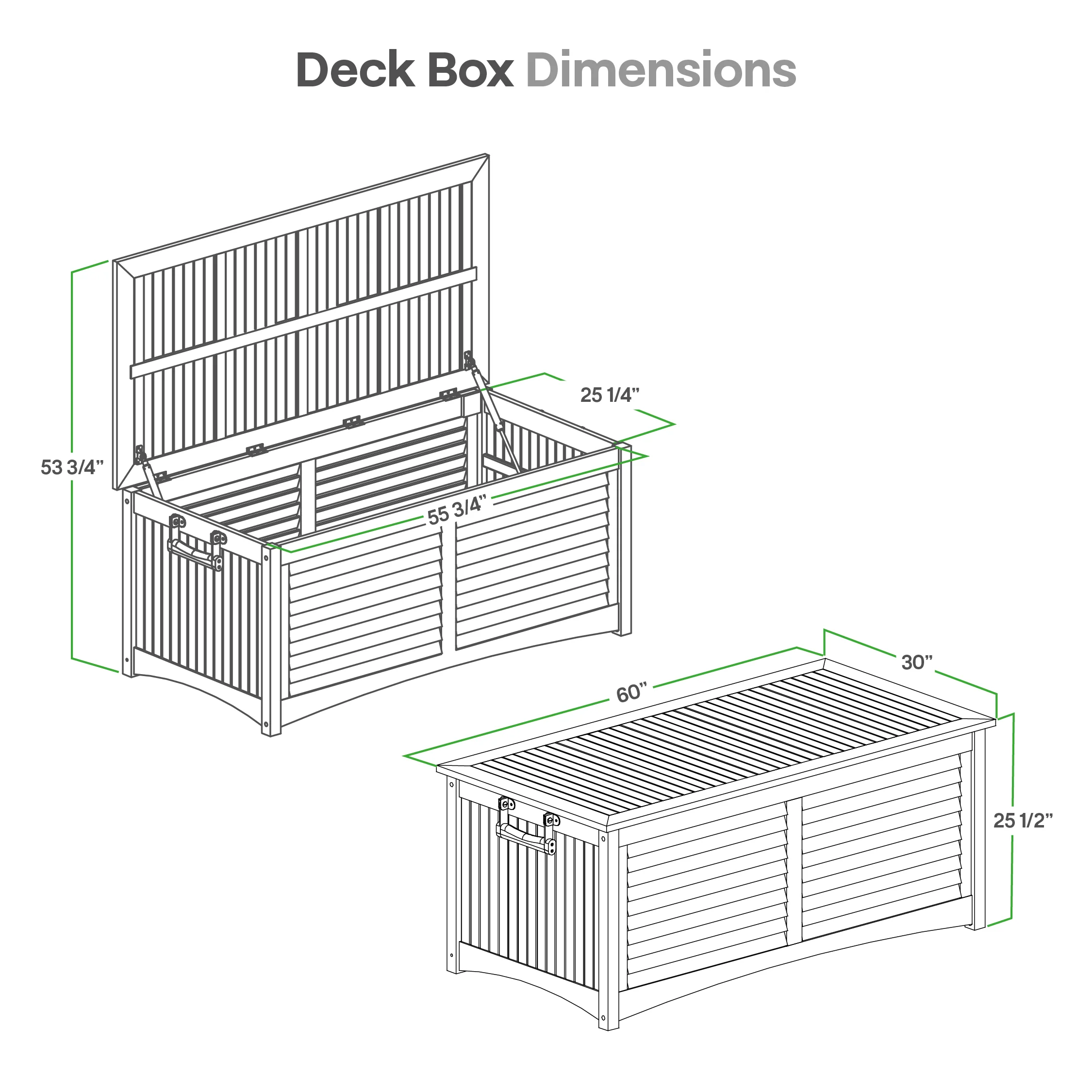 Napa Teak Wood Outdoor Storage Deck Box with Patio Furniture Cover - Image 14