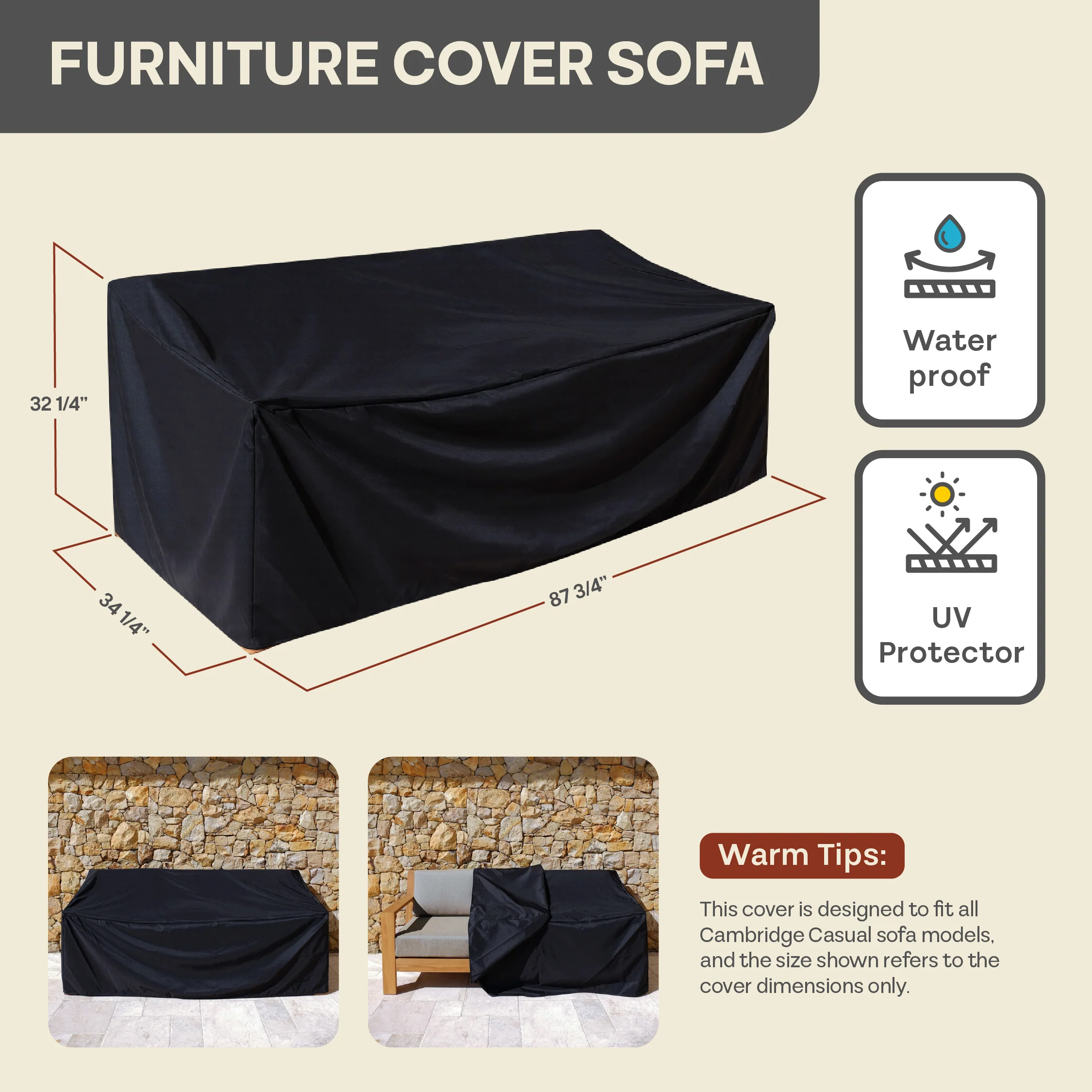 Outdoor Sofa Furniture Cover - Image 5