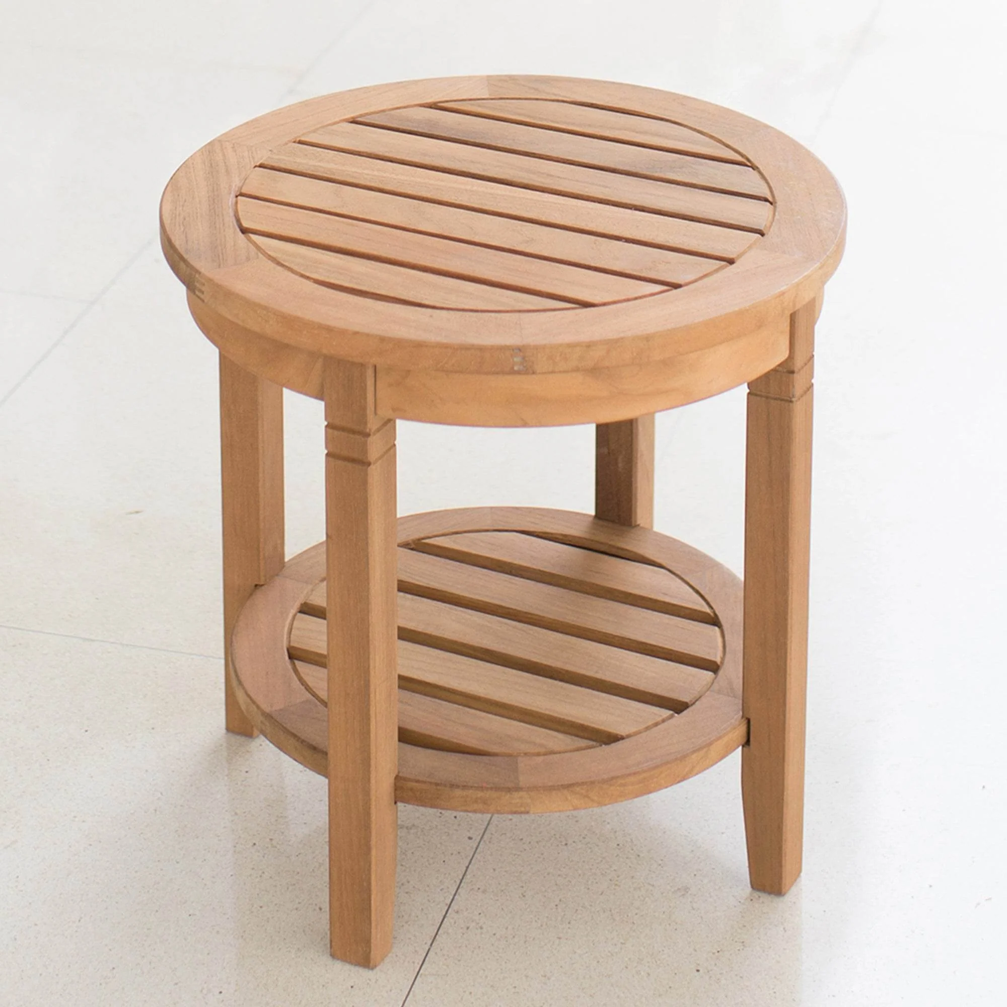 Plano Teak Wood 3 Piece Patio Rocking Conversation Set - Image 8