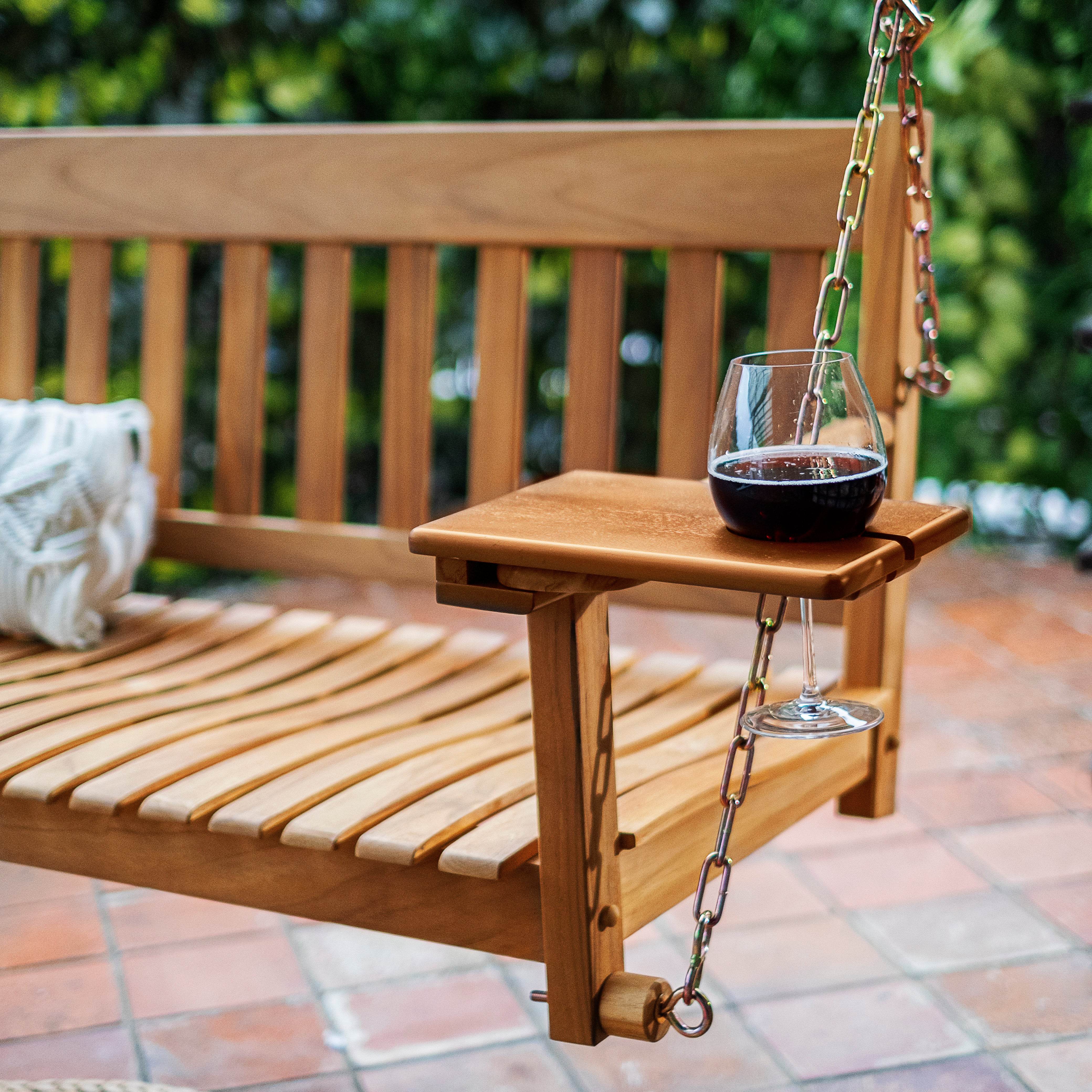 Plano Teak Wood Porch Swing - Image 8