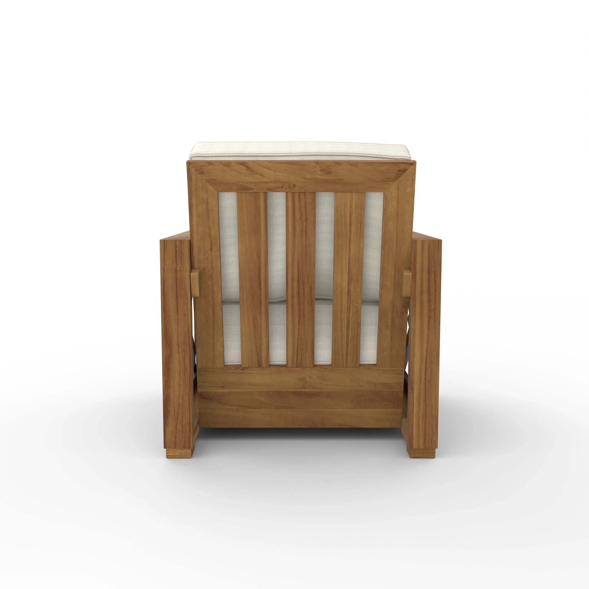 Provence Teak Outdoor Lounge Chair with Ivory Cushion - Image 33