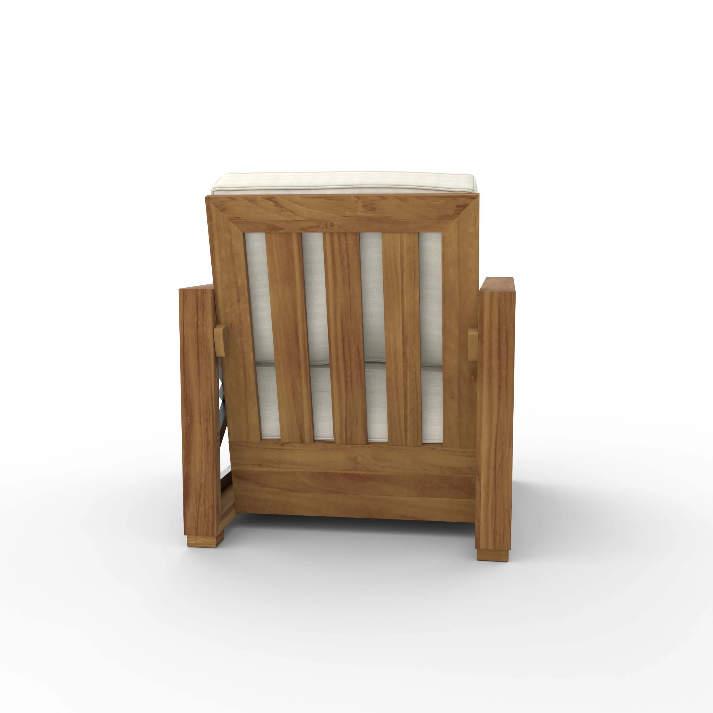 Provence Teak Outdoor Lounge Chair with Ivory Cushion - Image 34
