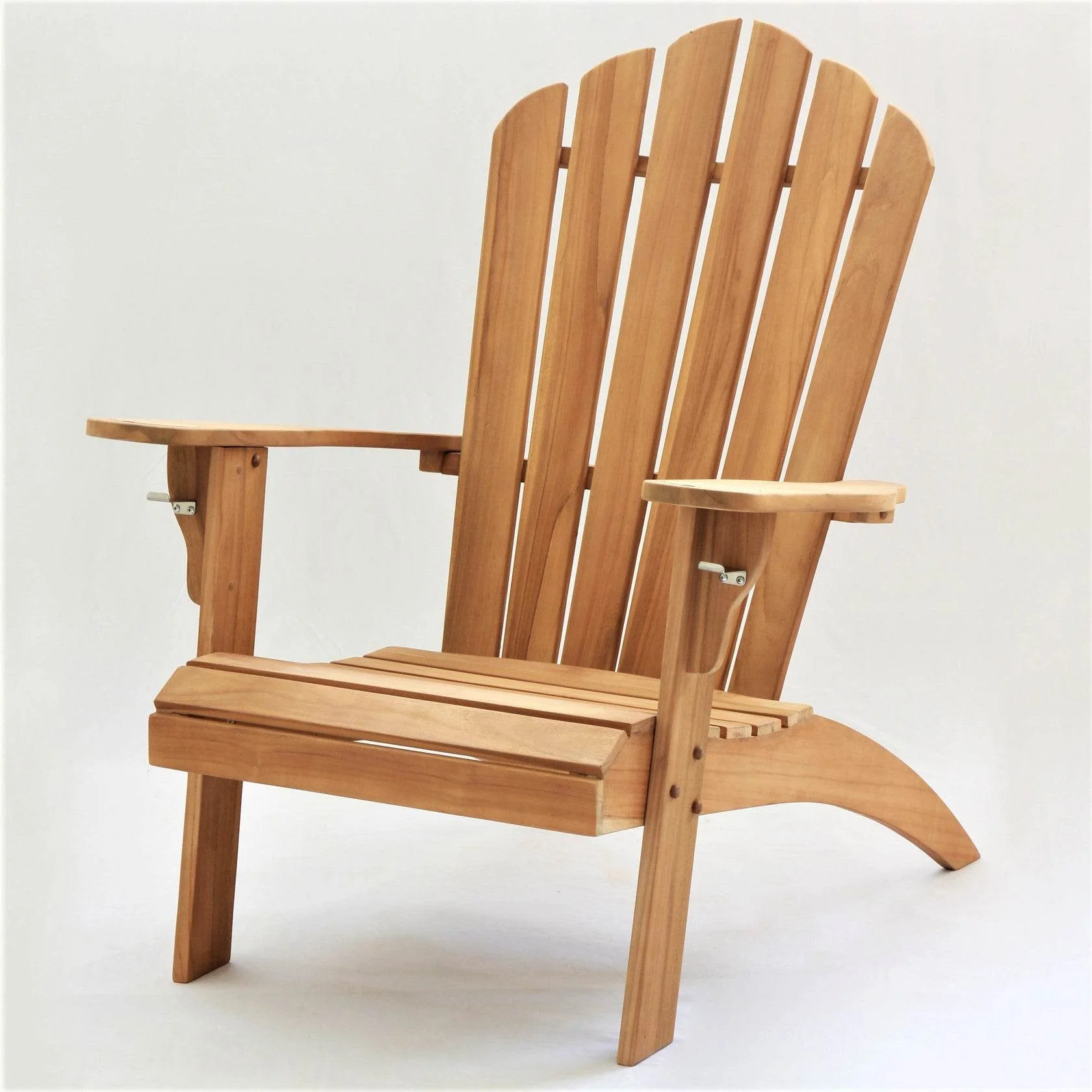 Richmond Teak Wood 3 Piece Patio Adirondack Conversation Set - Image 11