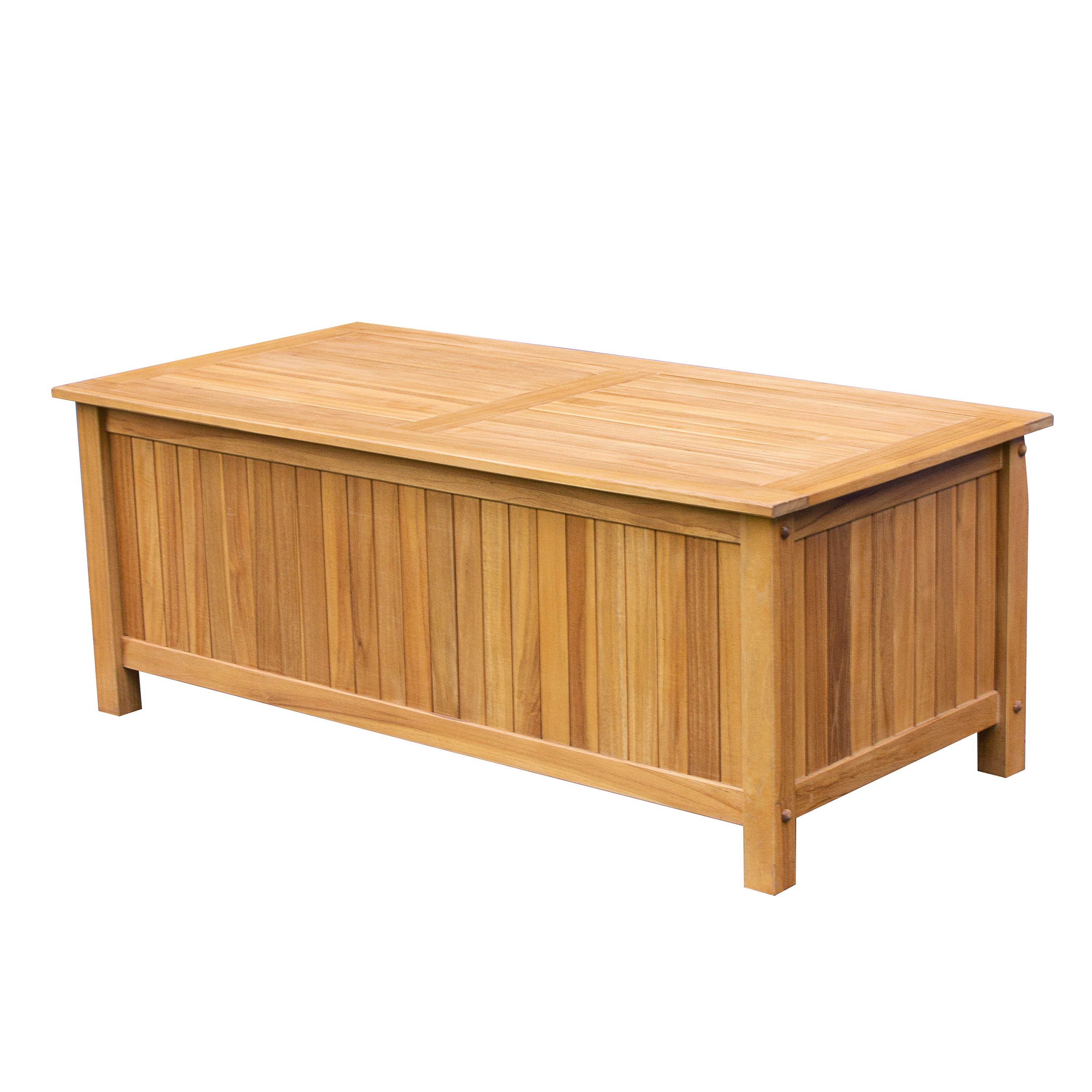 Richmond Teak Wood 48 Inch Outdoor Storage Deck Box - Image 11