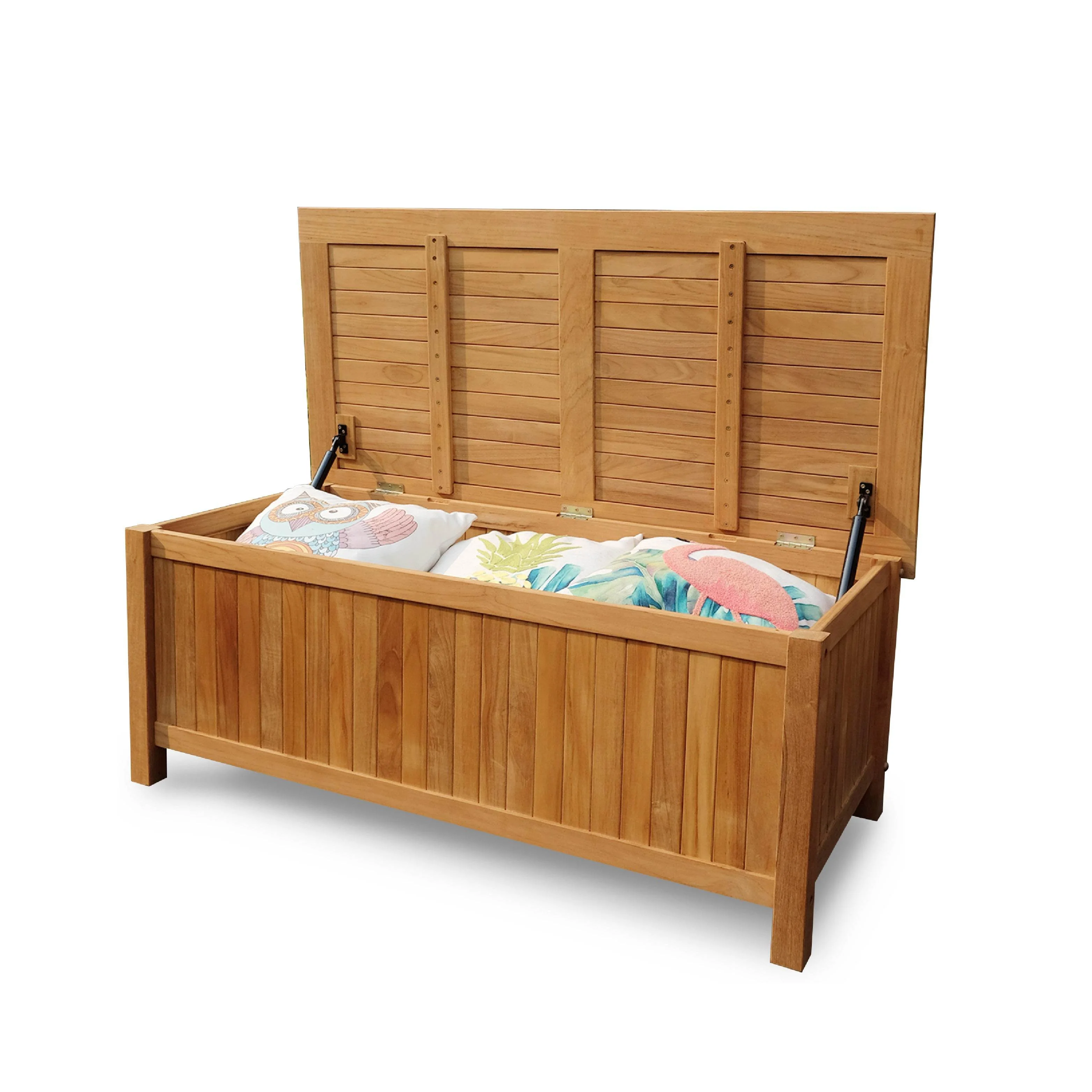 Richmond Teak Wood 48 Inch Outdoor Storage Deck Box - Image 12